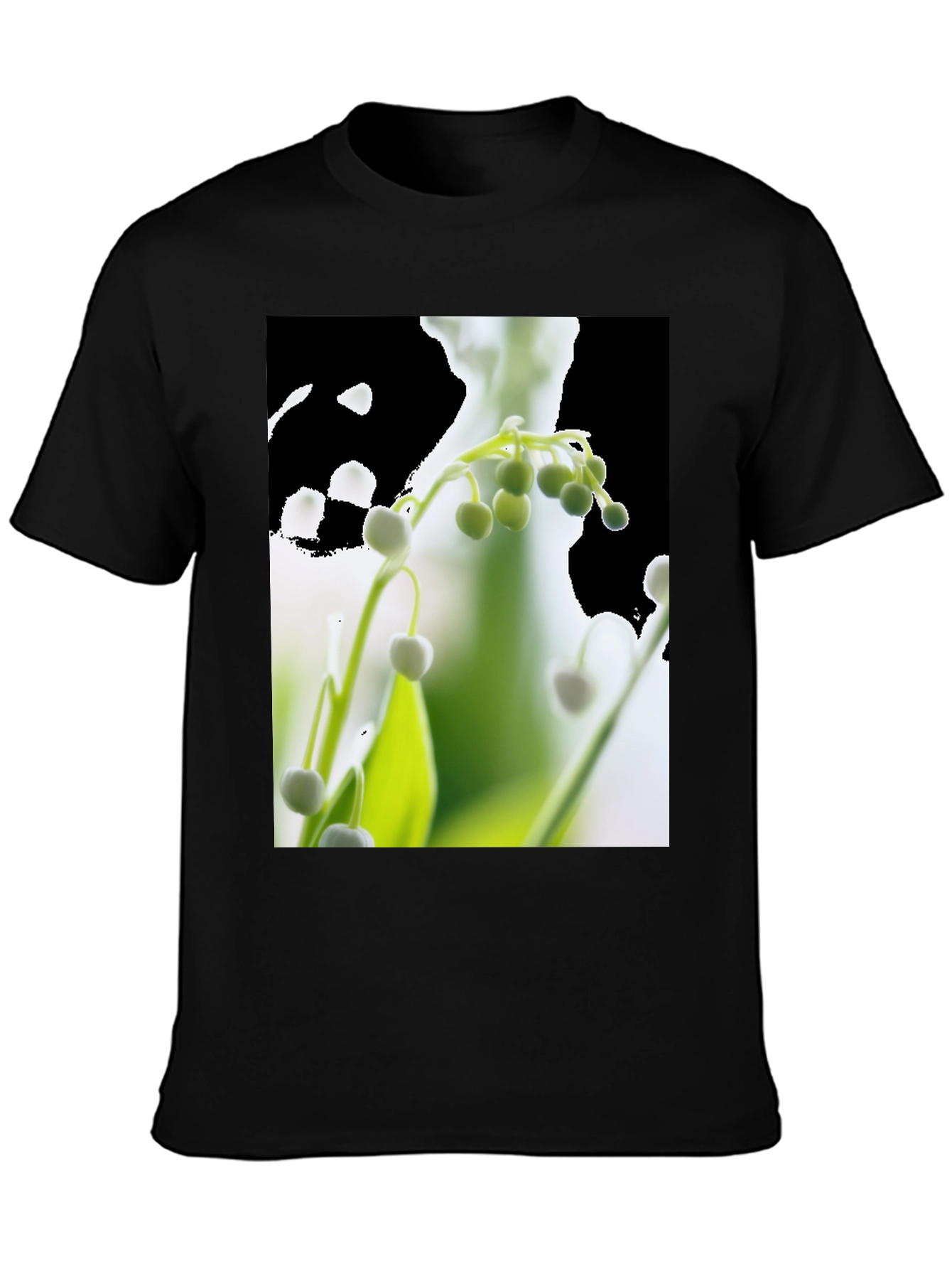 Floral Print T-Shirt - Lily of the Valley