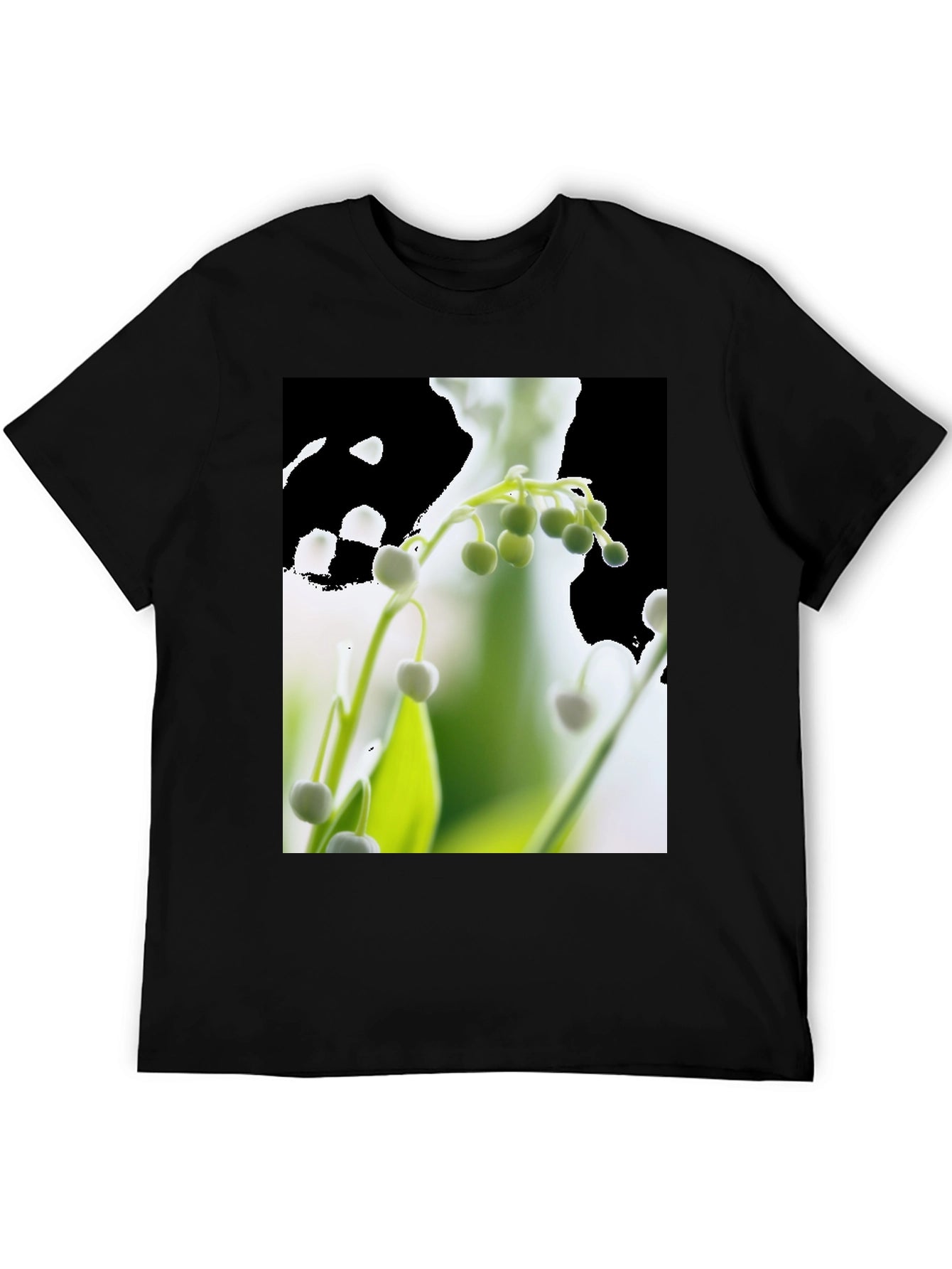 Floral Print T-Shirt - Lily of the Valley
