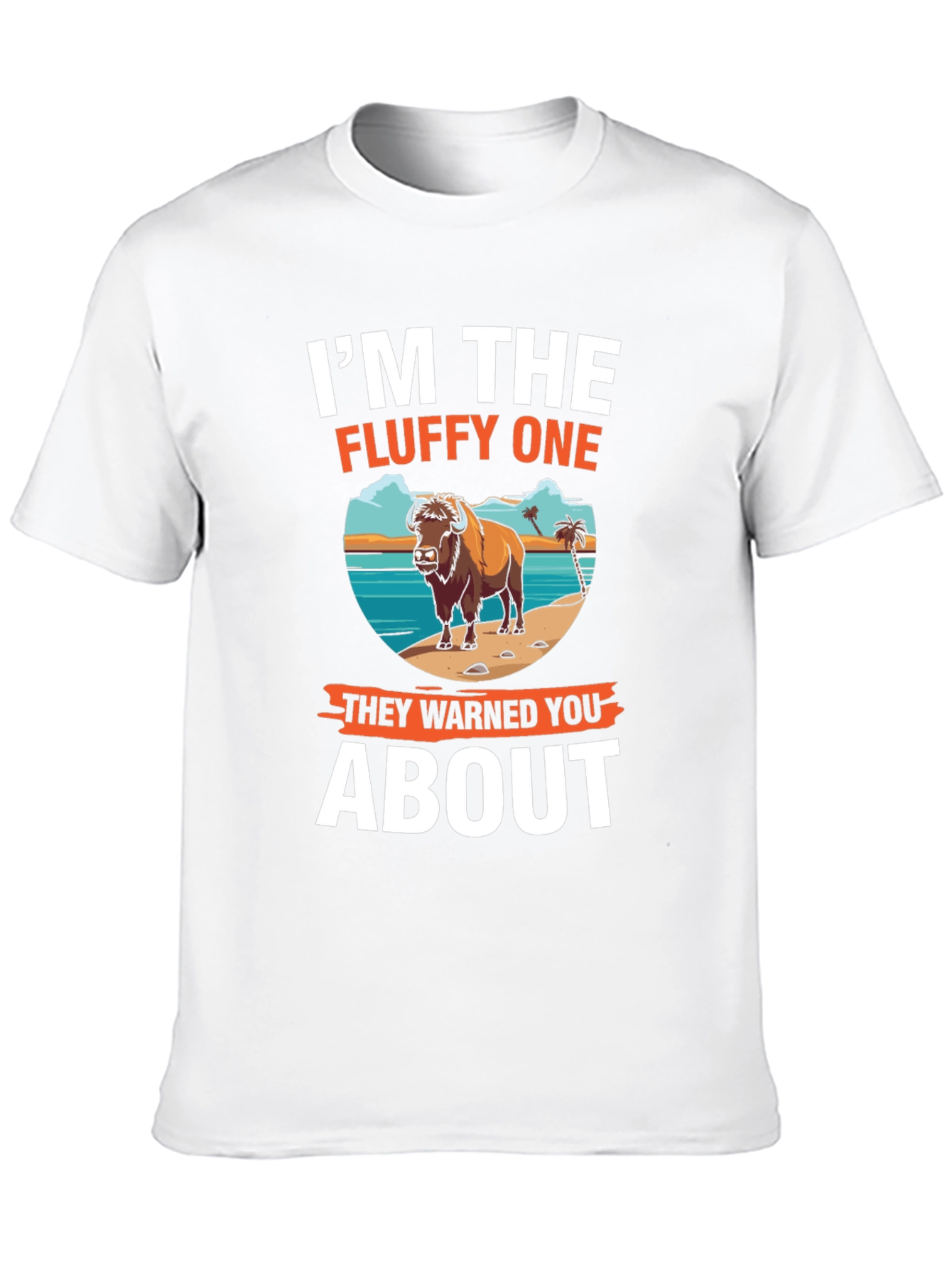 Im The Fluffy One Bison Graphic T-Shirt
