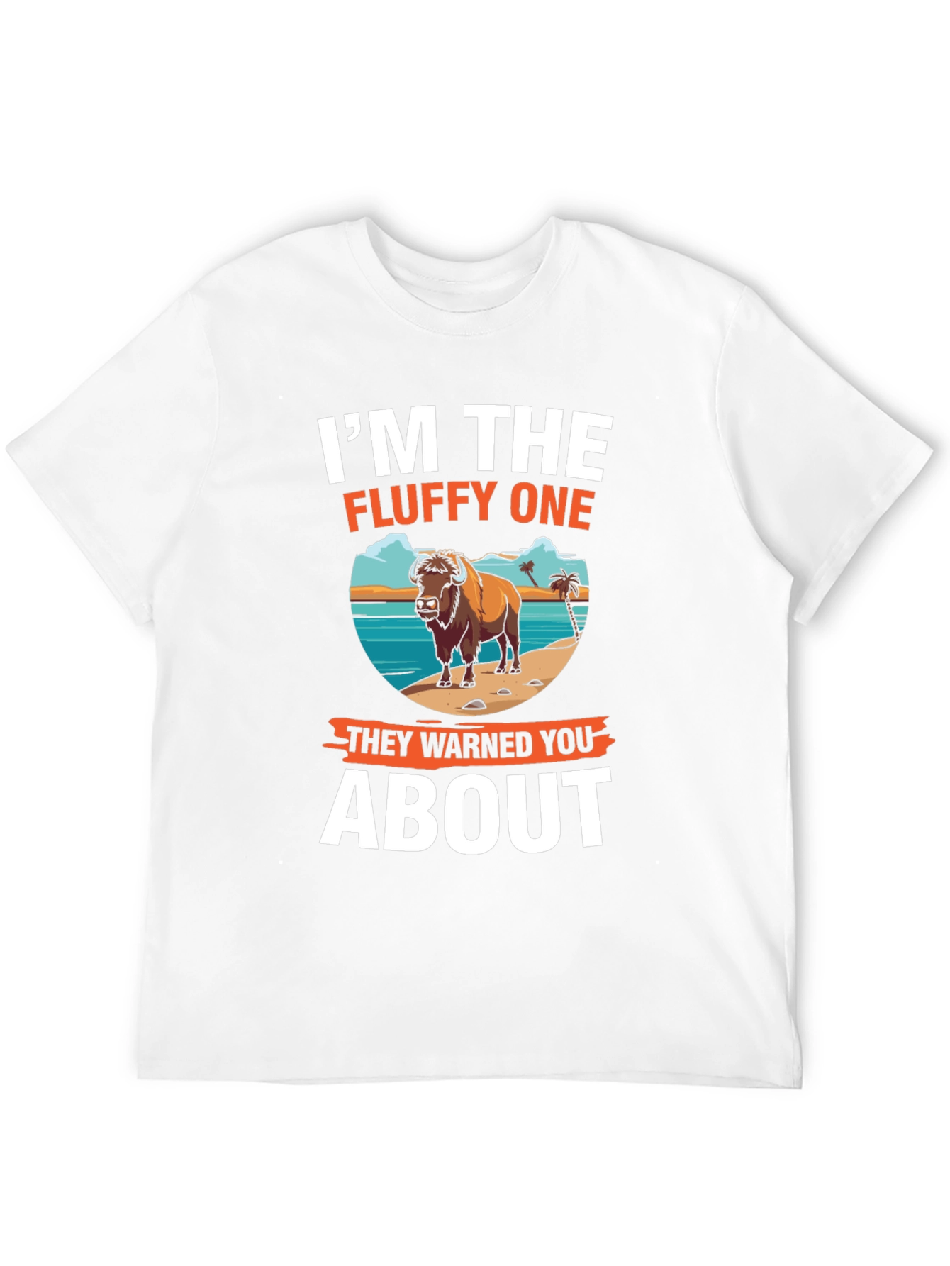 Im The Fluffy One Bison Graphic T-Shirt