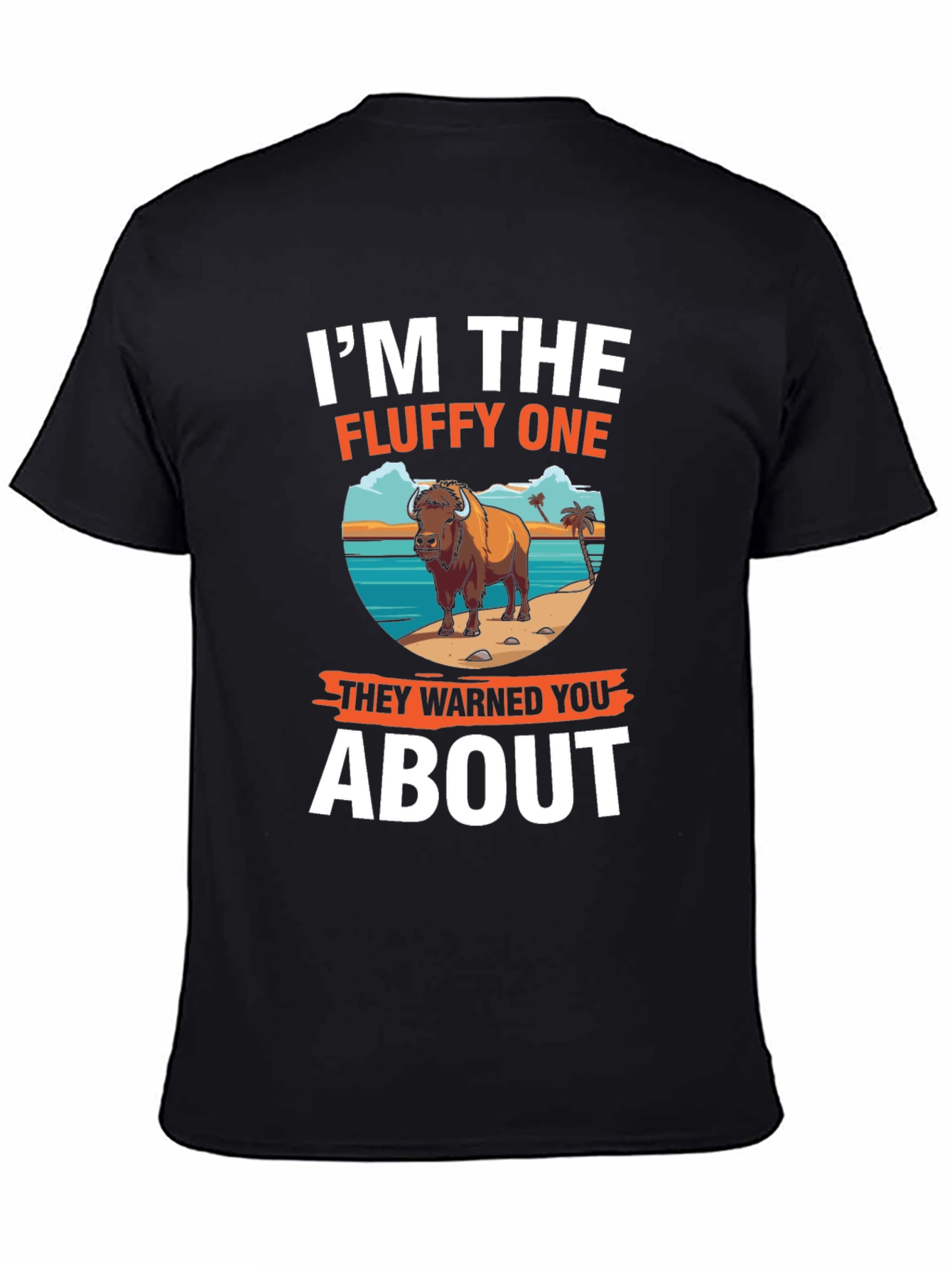Im The Fluffy One Bison Graphic T-Shirt