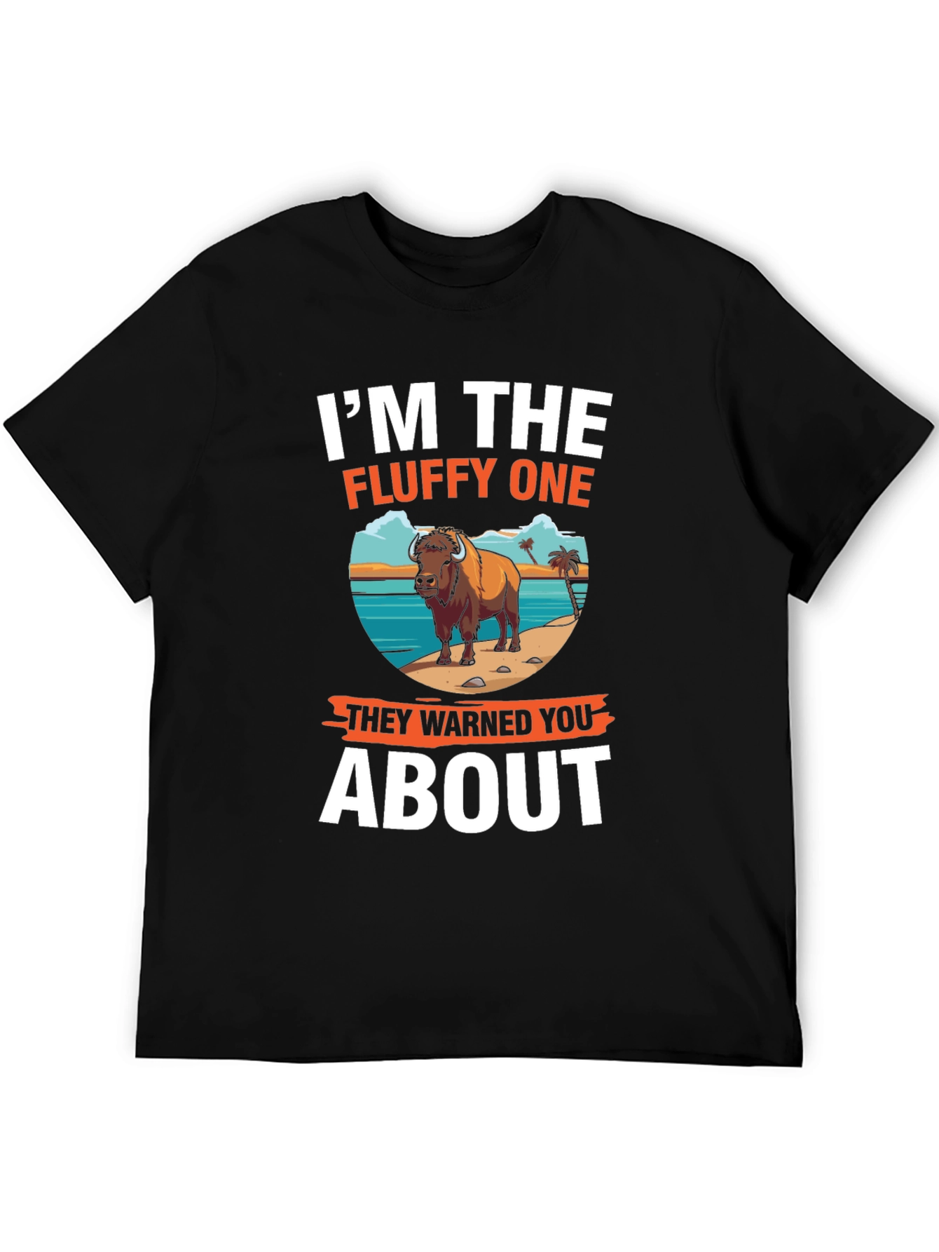Im The Fluffy One Bison Graphic T-Shirt