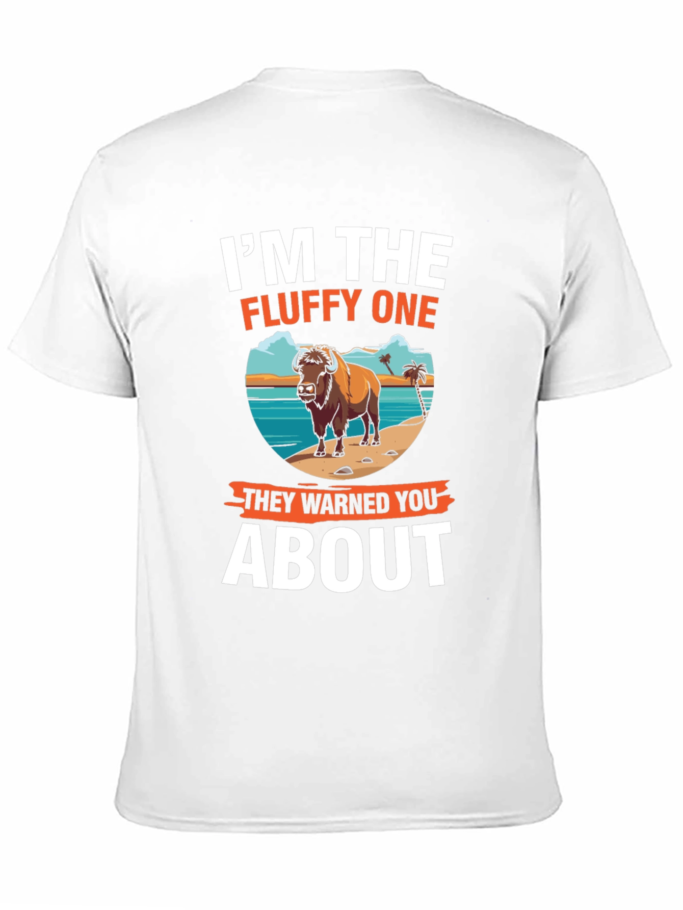 Im The Fluffy One Bison Graphic T-Shirt