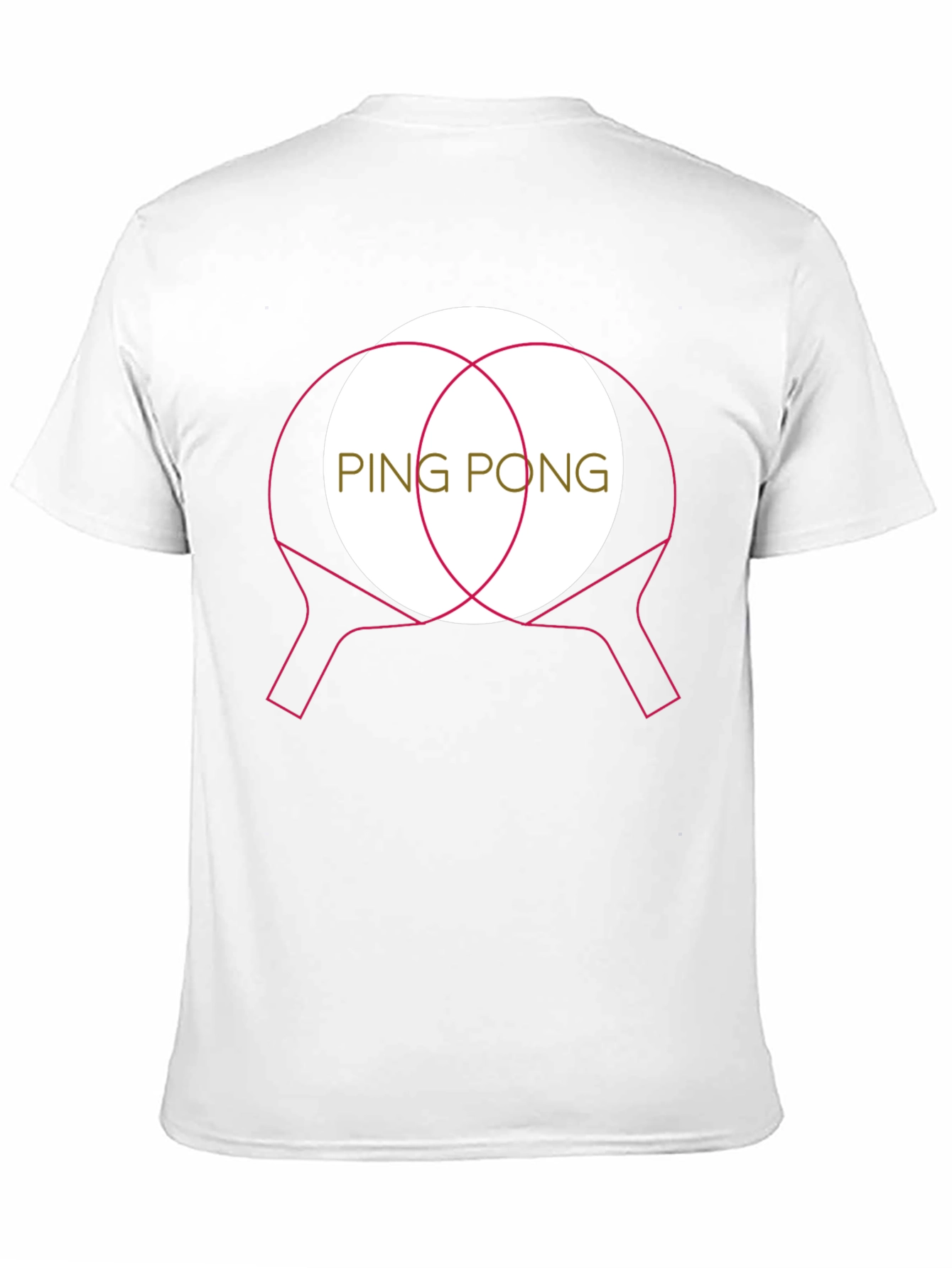 Ping Pong Paddle Graphic T-Shirt