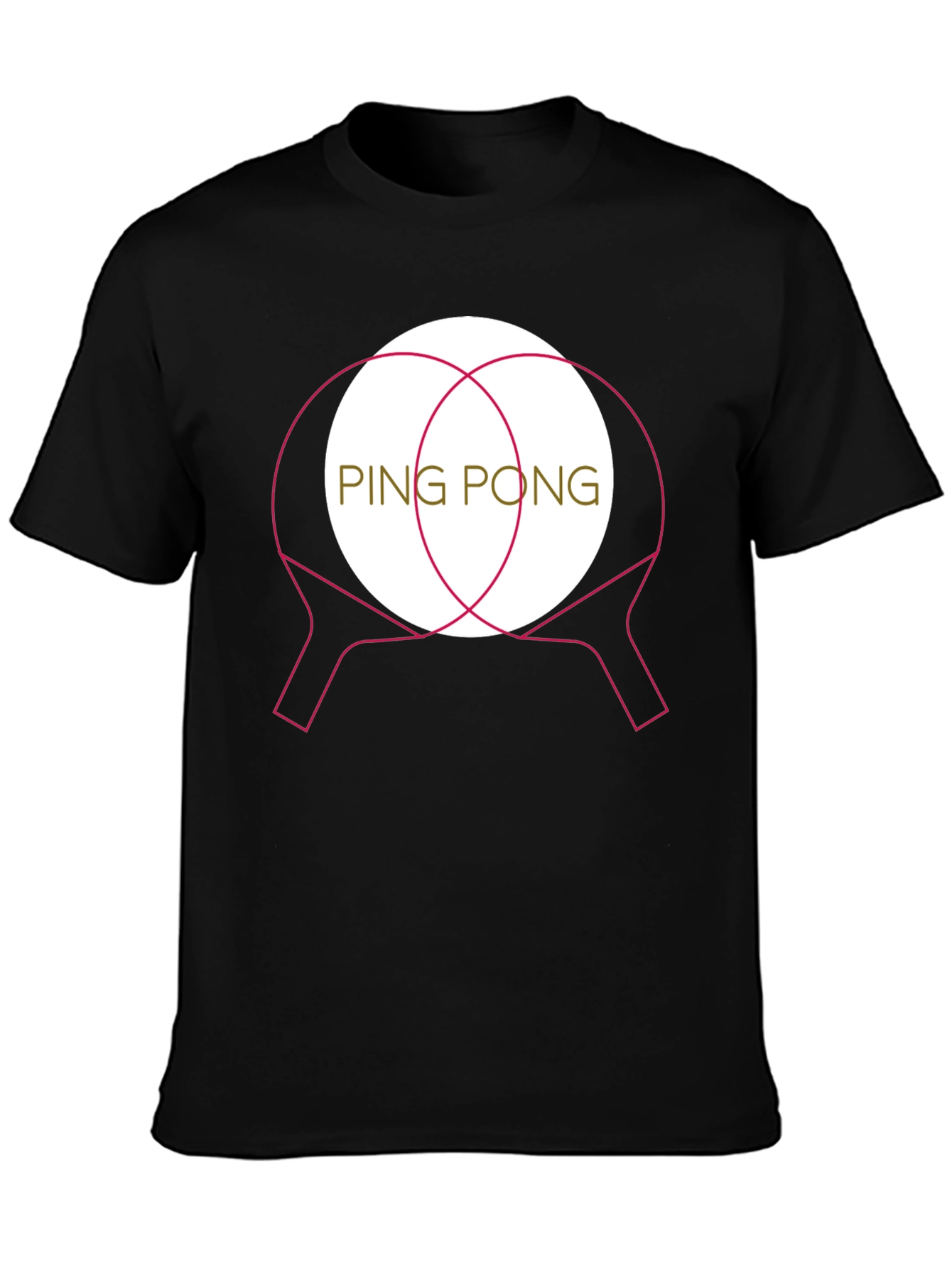 Ping Pong Paddle Graphic T-Shirt