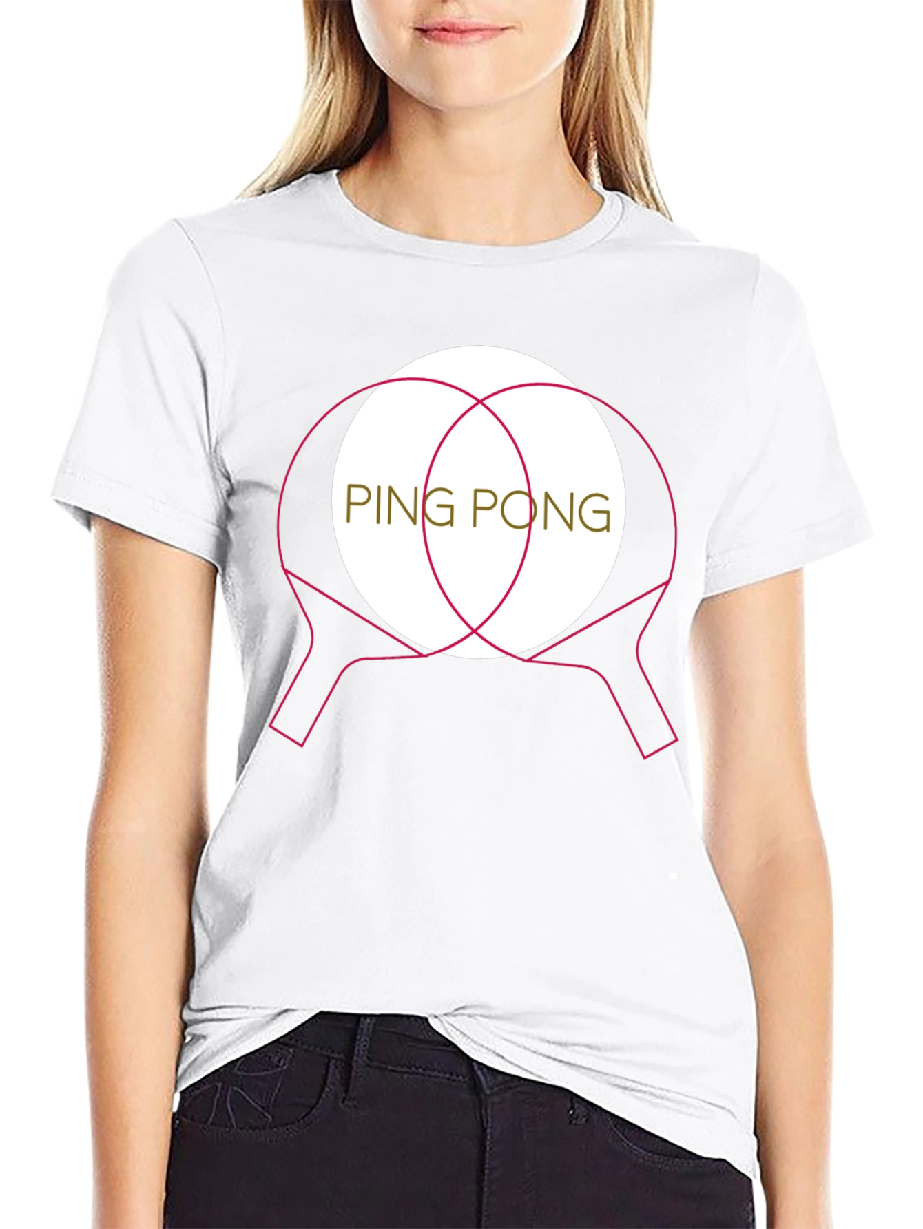 Ping Pong Paddle Graphic T-Shirt