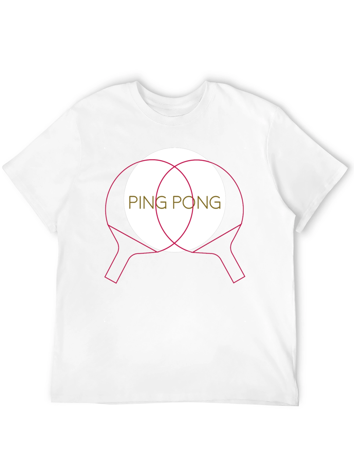 Ping Pong Paddle Graphic T-Shirt
