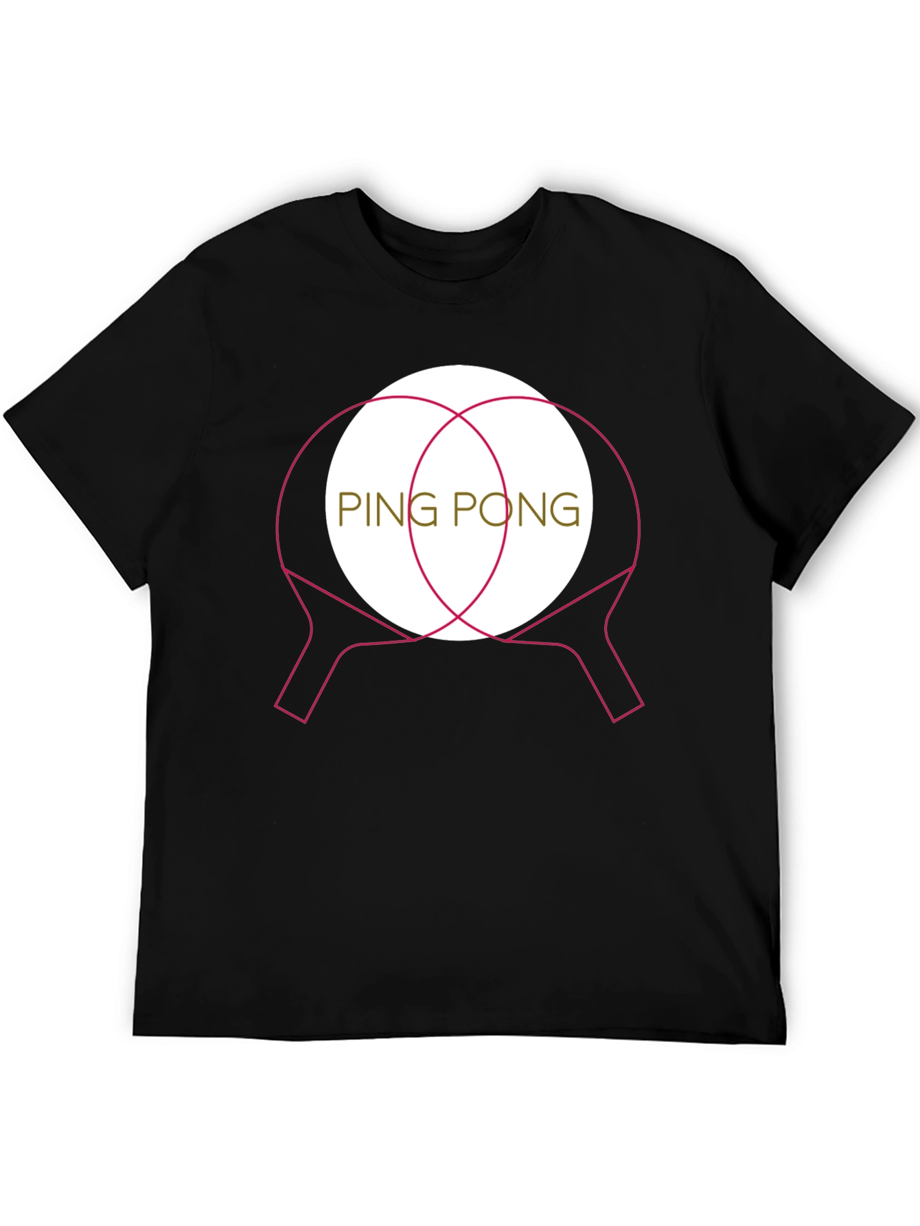 Ping Pong Paddle Graphic T-Shirt