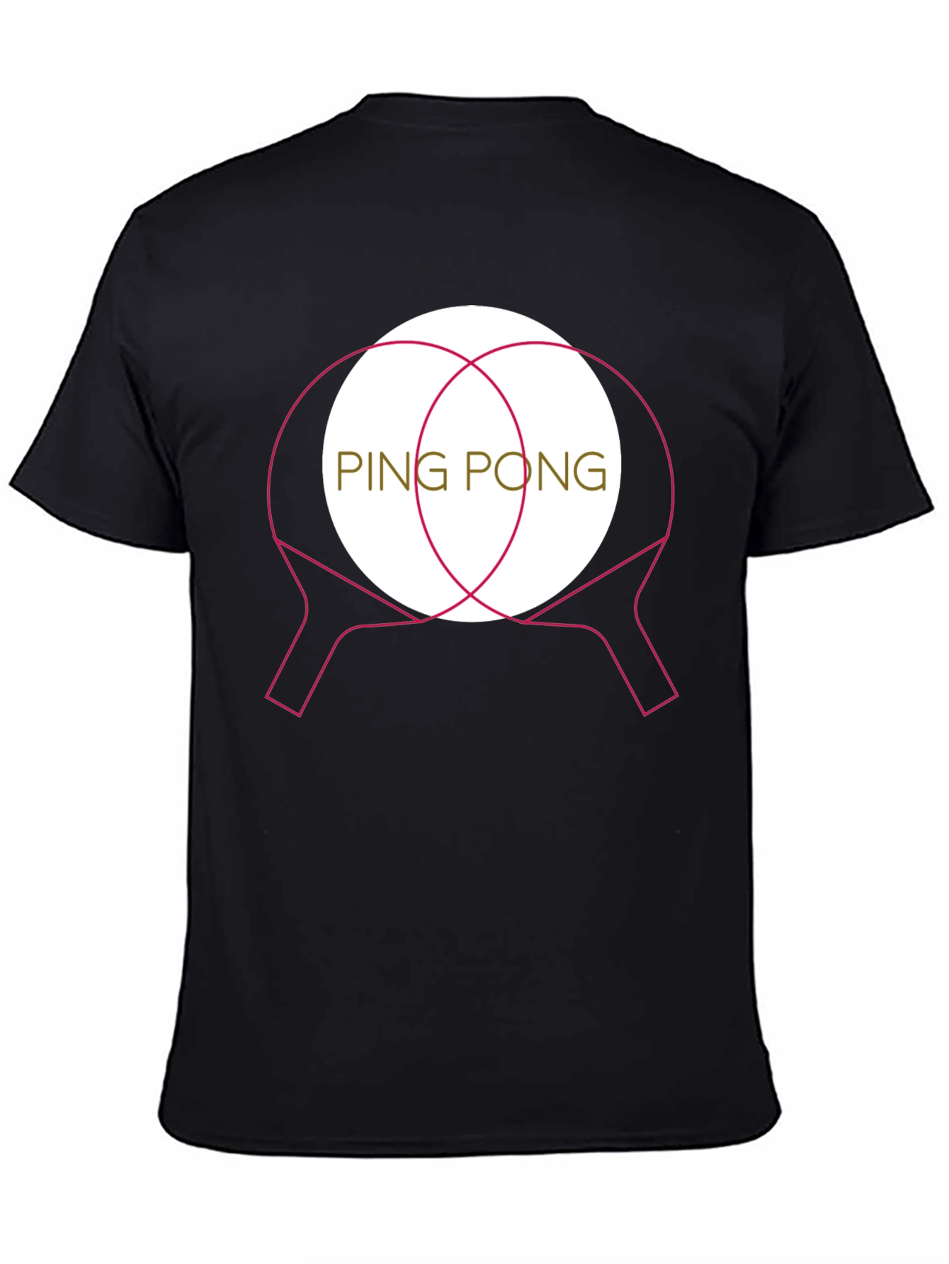 Ping Pong Paddle Graphic T-Shirt