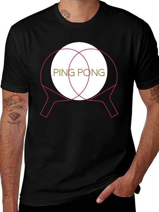 Ping Pong Paddle Graphic T-Shirt
