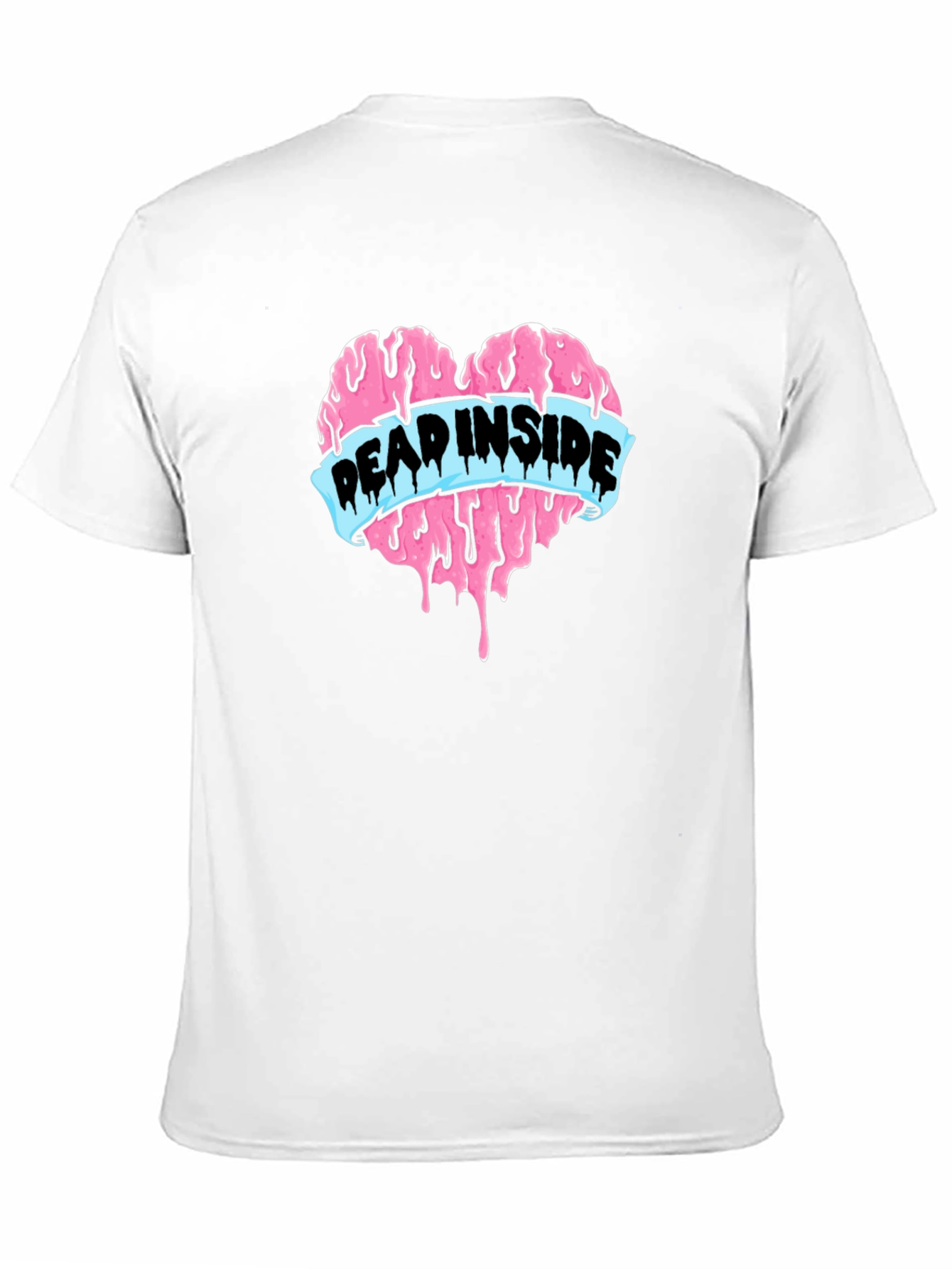 Dead Inside Heart Graphic Tee - Black Cotton T-Shirt