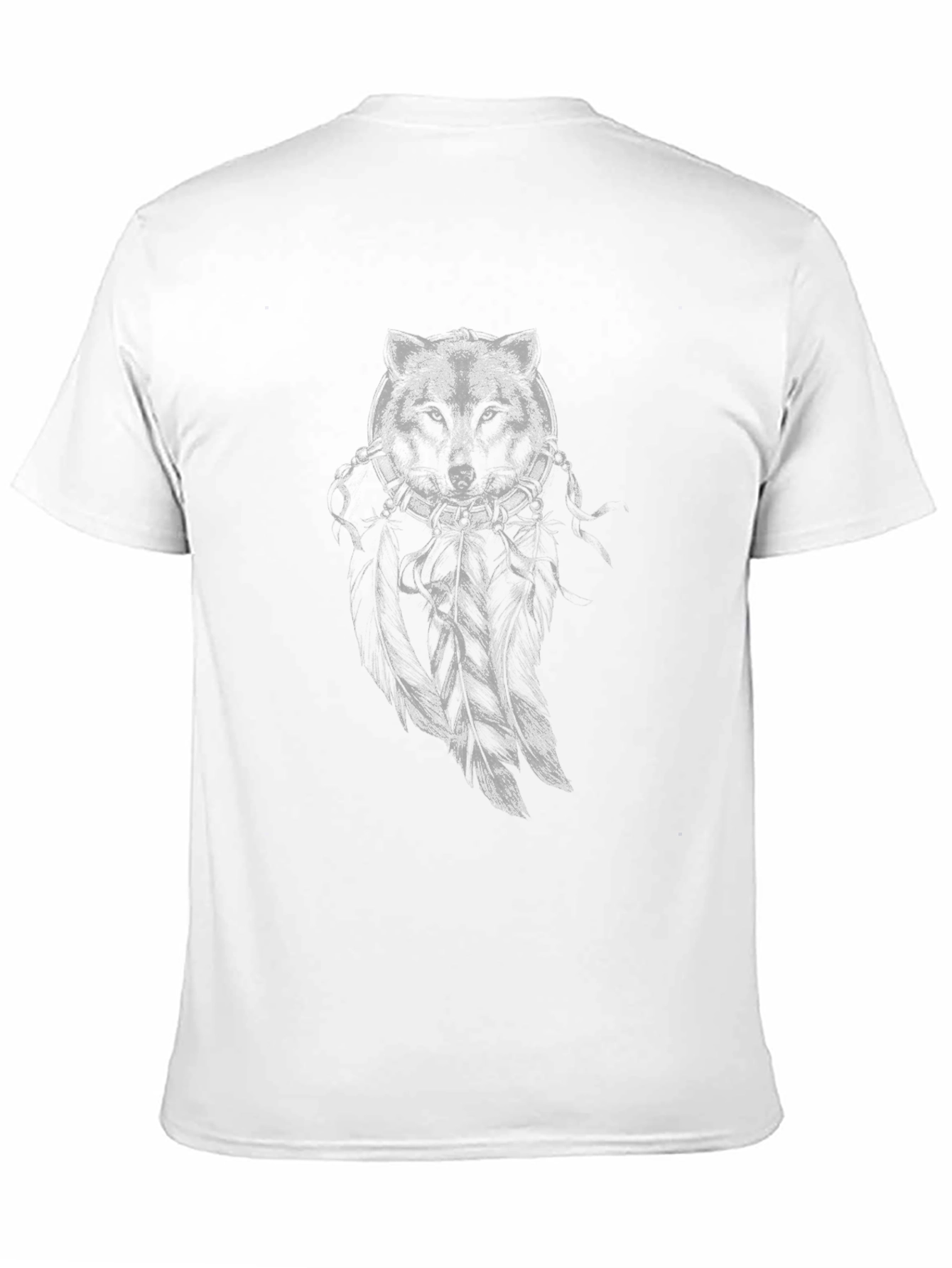 Black Wolf Graphic Tee - Mens Short Sleeve