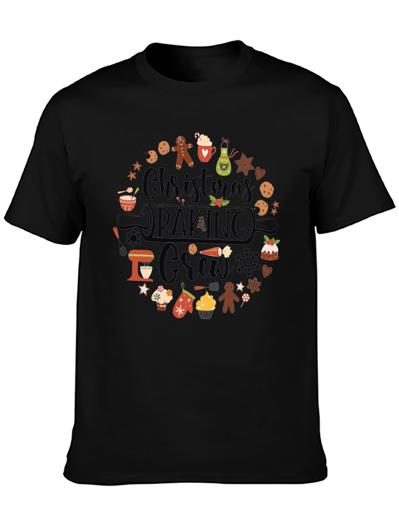 Christmas Baking Crew Graphic T-Shirt