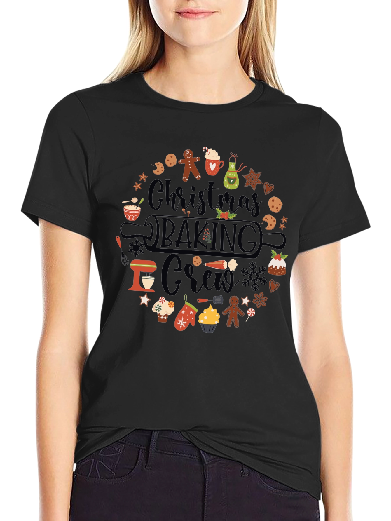 Christmas Baking Crew Graphic T-Shirt