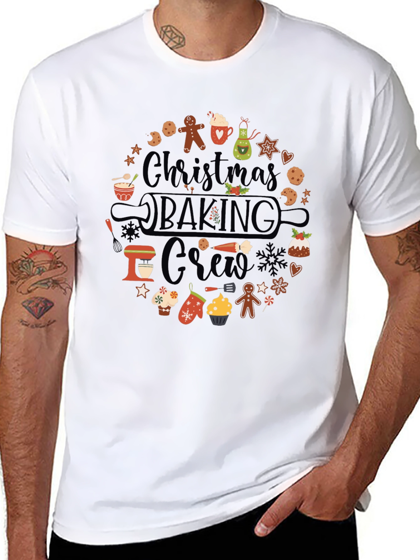 Christmas Baking Crew Graphic T-Shirt