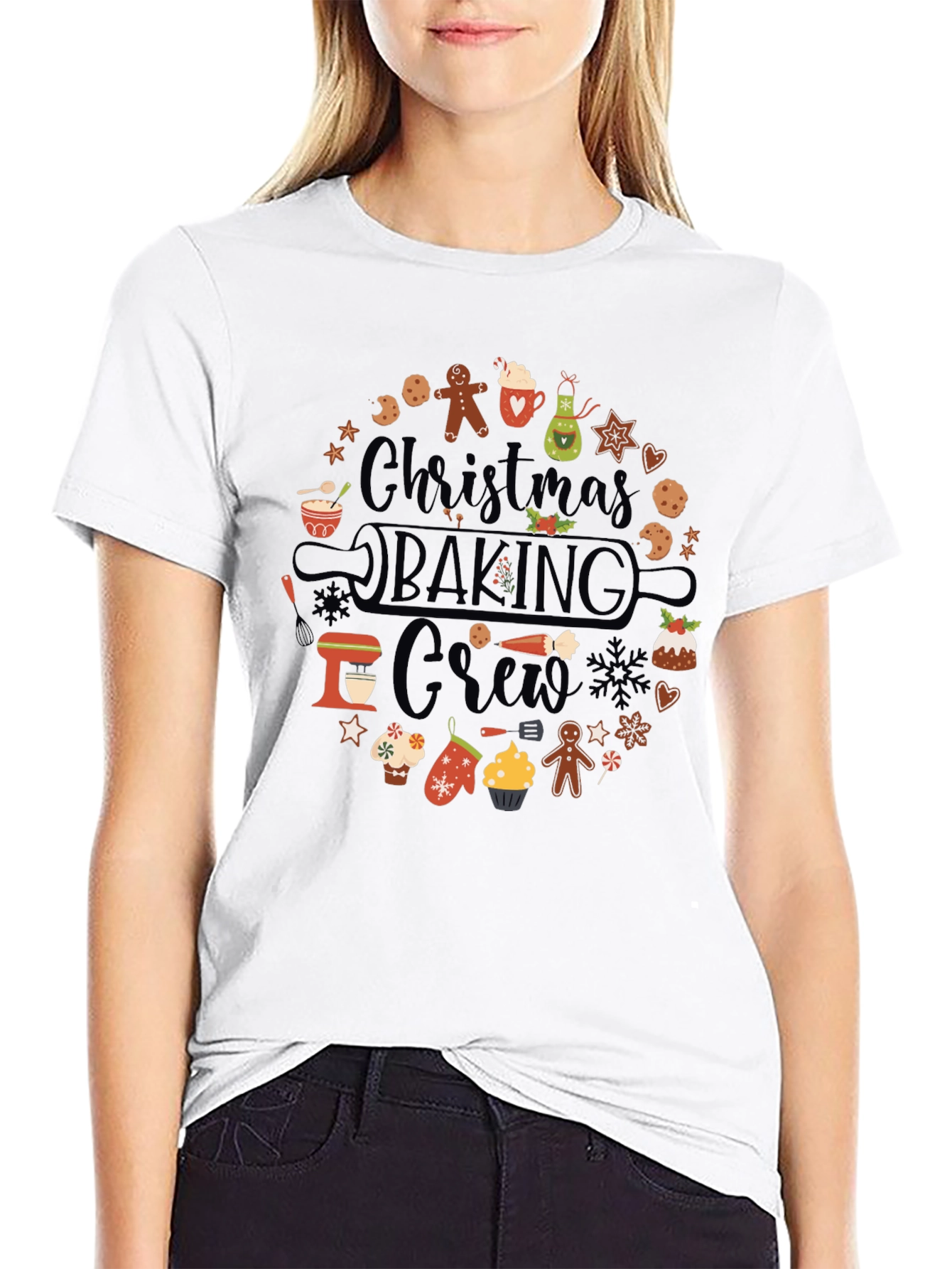 Christmas Baking Crew Graphic T-Shirt