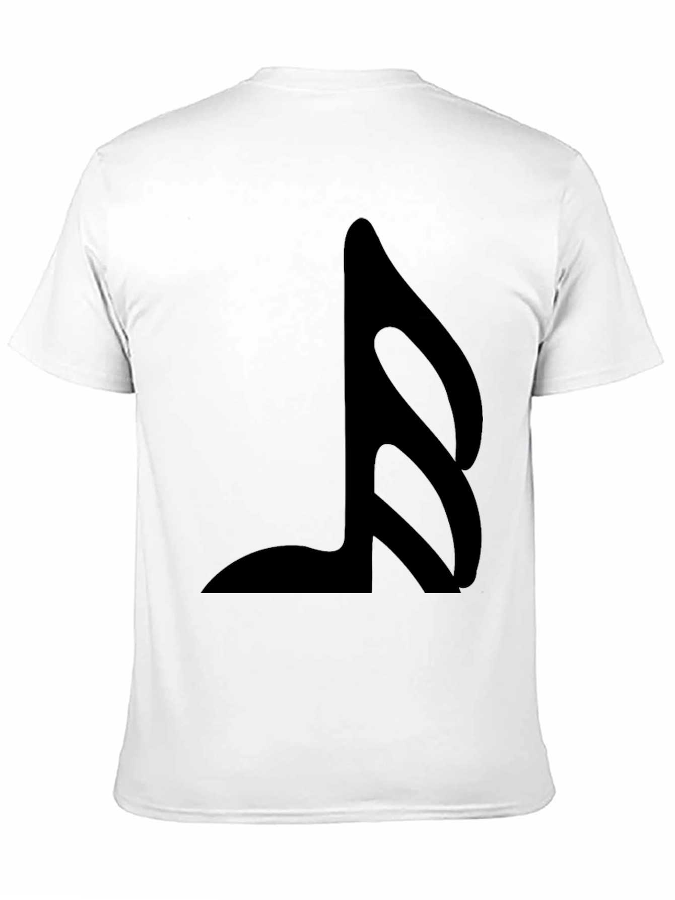 Stylish Black T-Shirt with Music Note Graphic