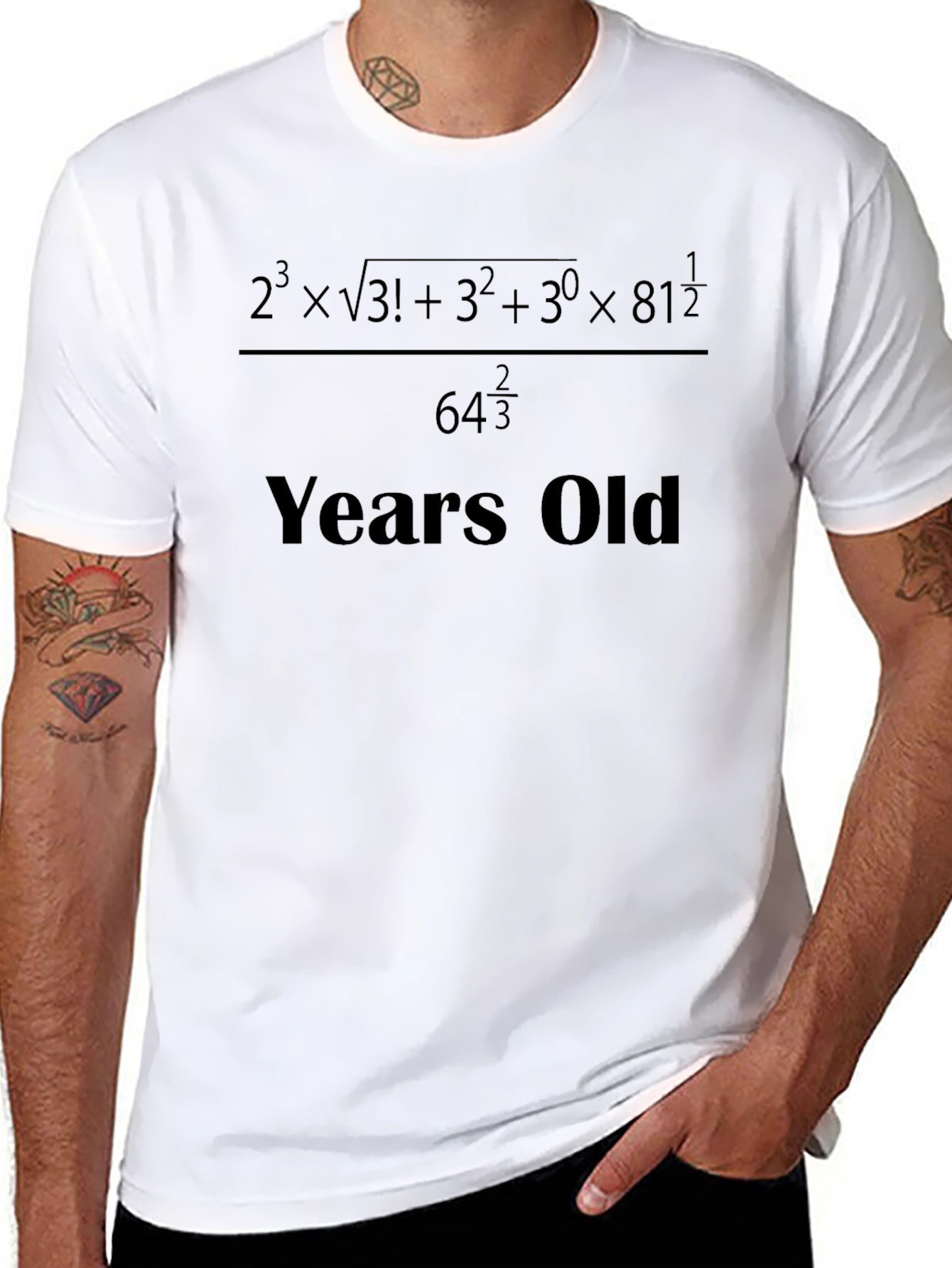 Math Equation Birthday T-Shirt - Funny Age Calculation Tee