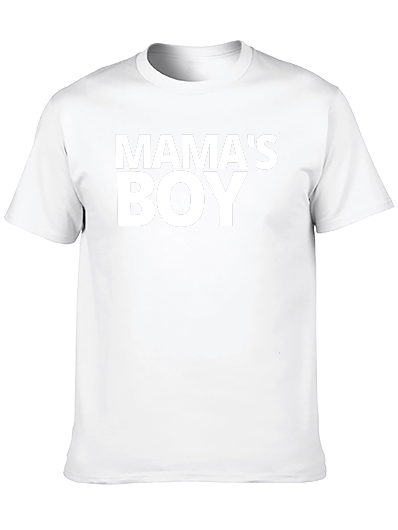 Mamas Boy Black Graphic Tee Shirt