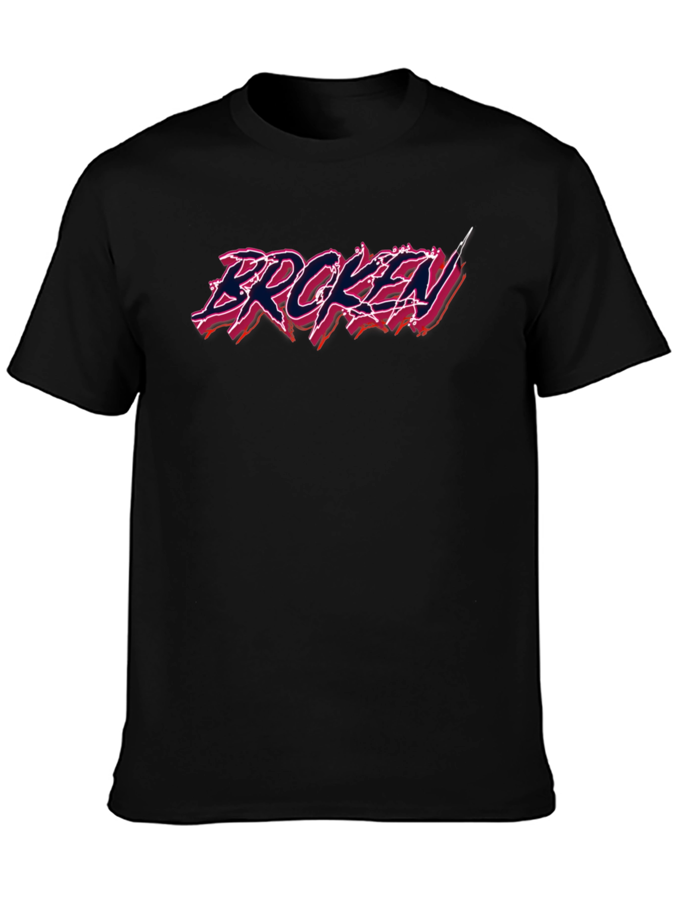 Broken Graphic Tee - Edgy Streetwear