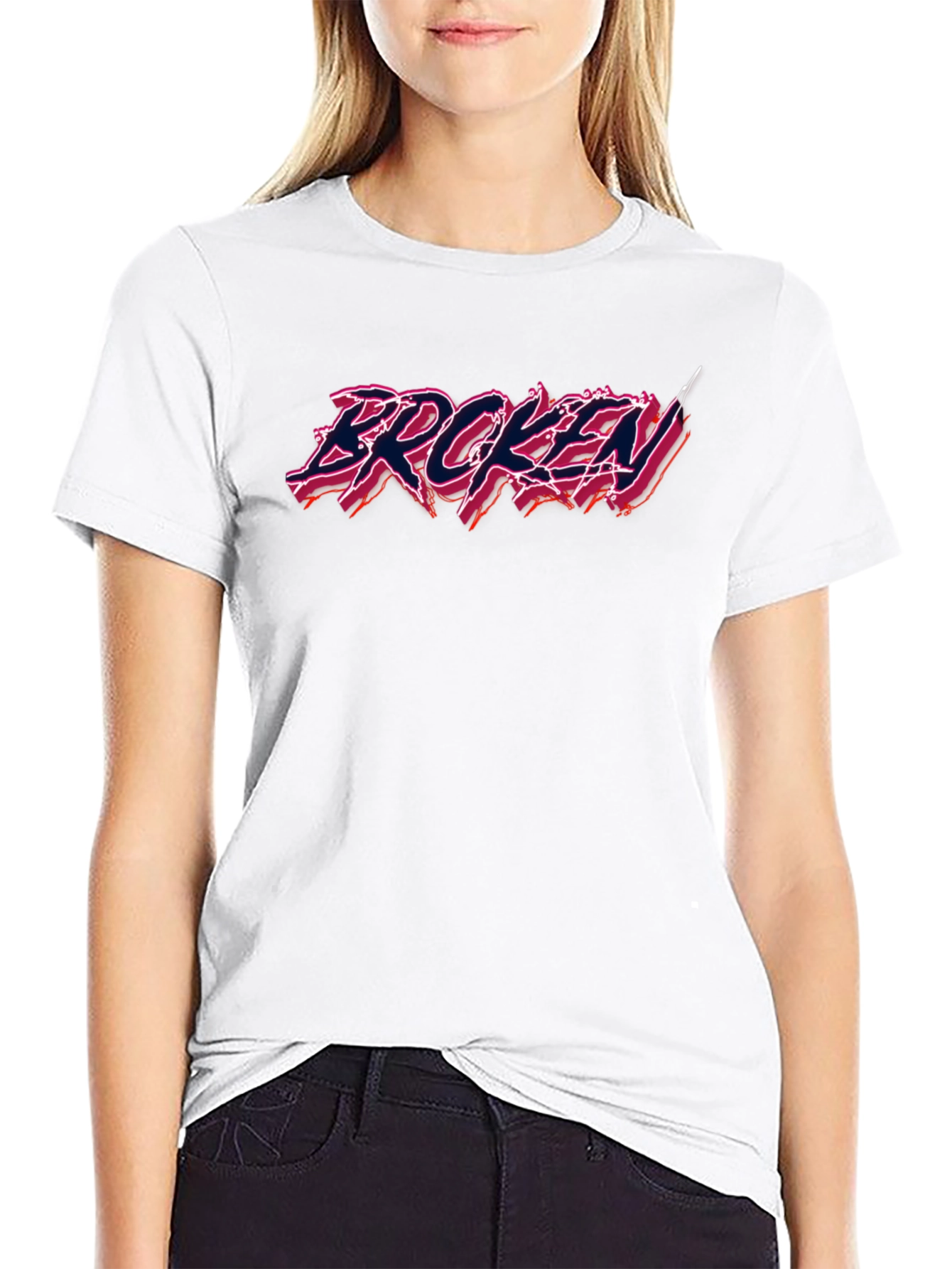 Broken Graphic Tee - Edgy Streetwear