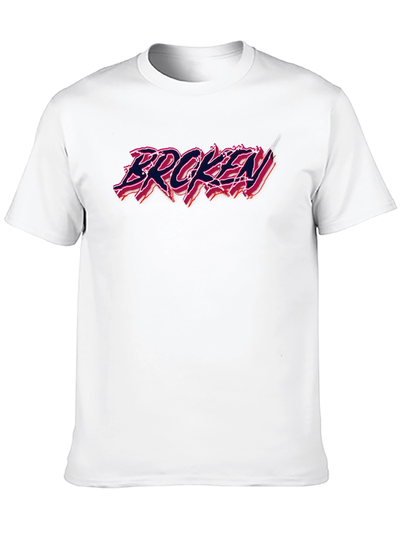 Broken Graphic Tee - Edgy Streetwear