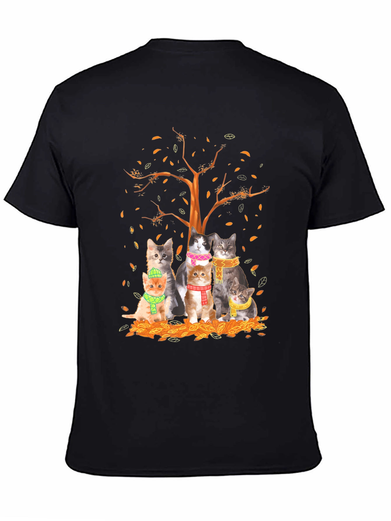 Autumn Cats T-Shirt: Cozy Fall Style