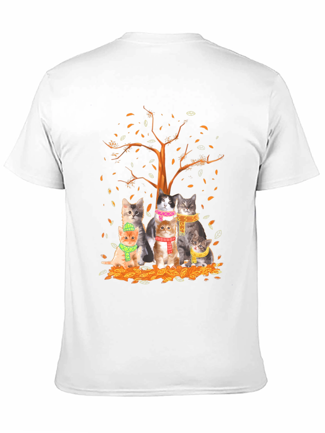 Autumn Cats T-Shirt: Cozy Fall Style