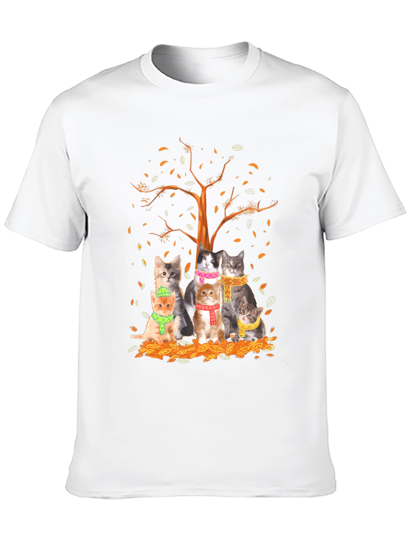 Autumn Cats T-Shirt: Cozy Fall Style