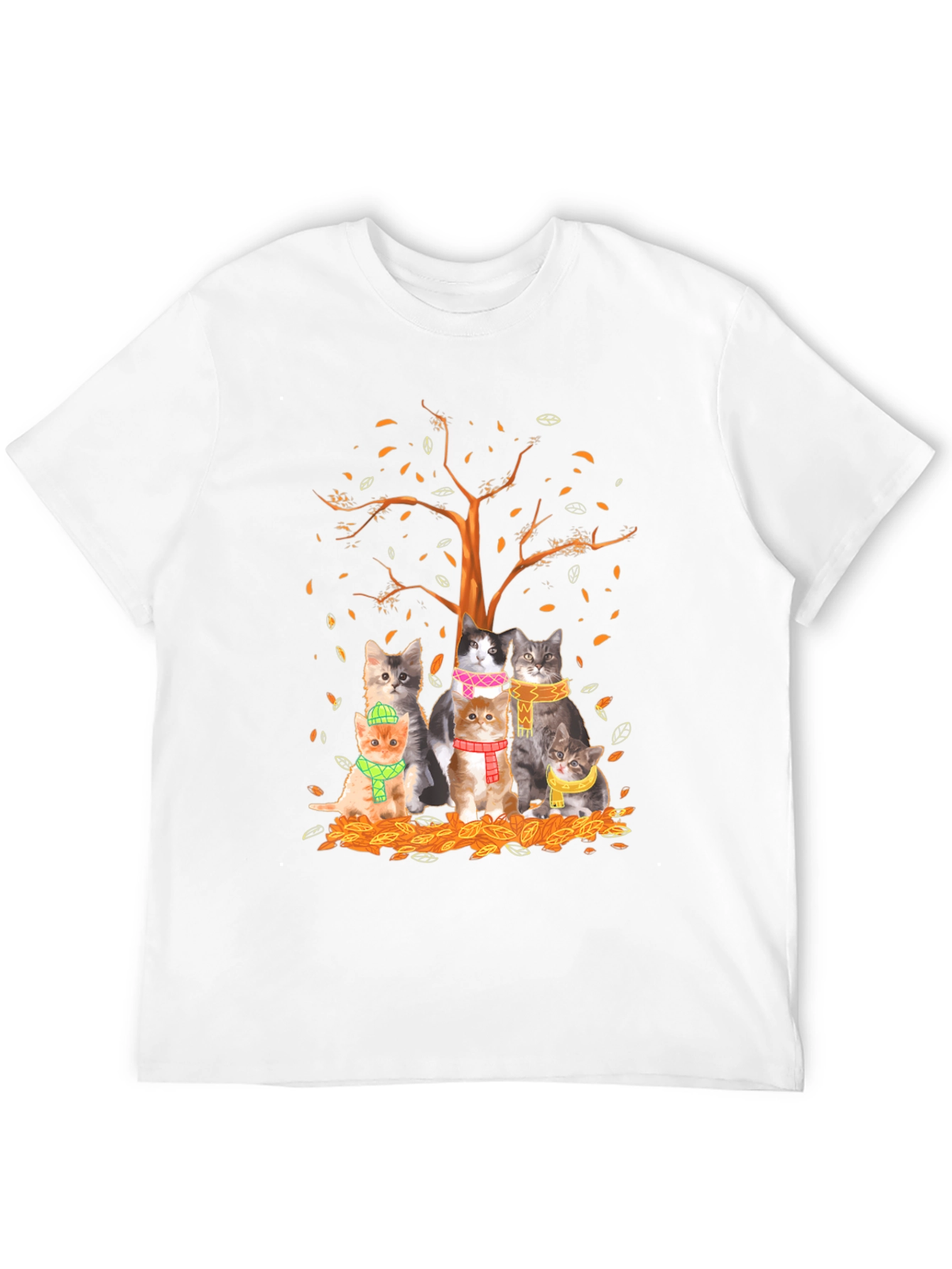 Autumn Cats T-Shirt: Cozy Fall Style