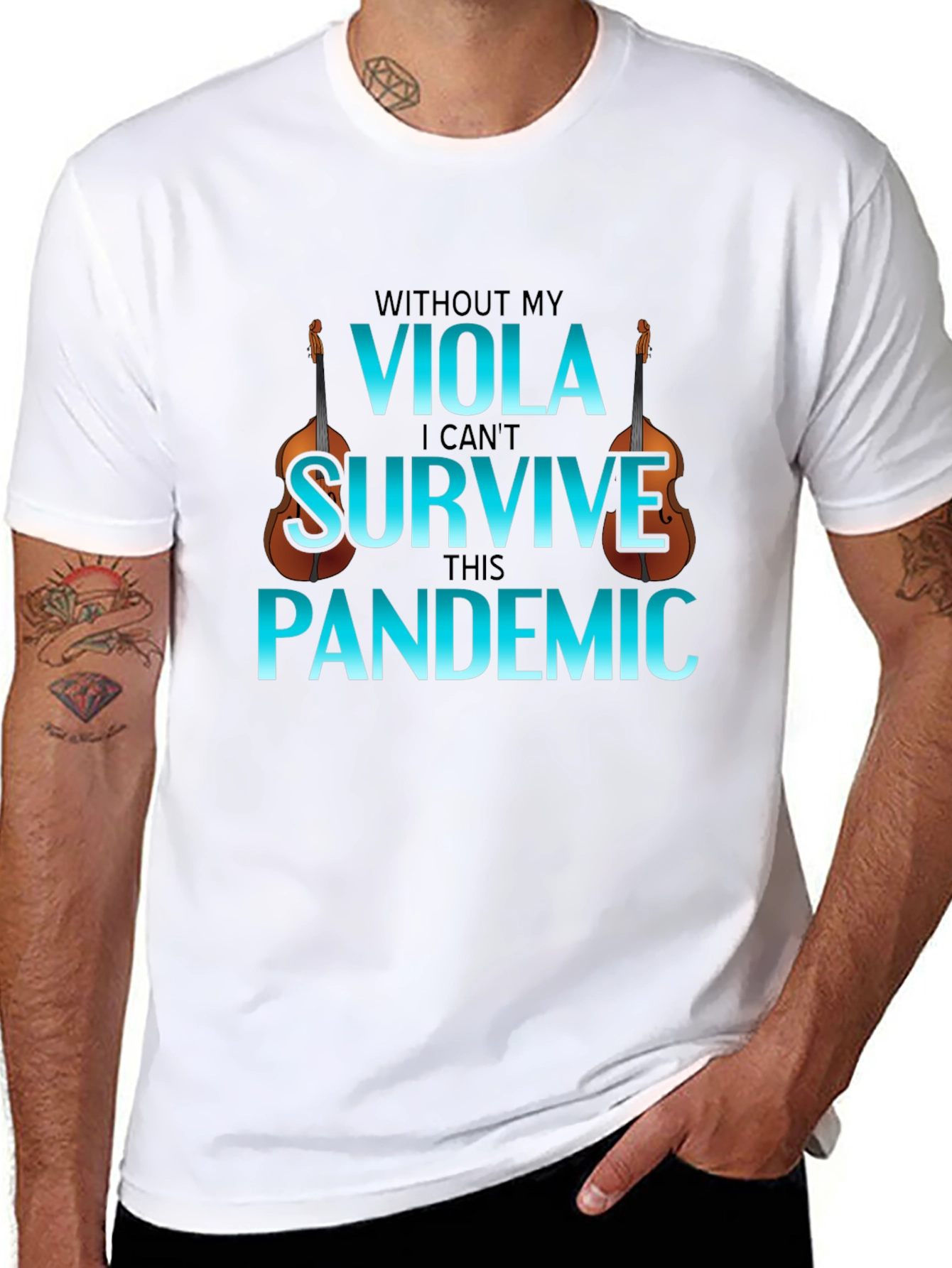 Viola Pandemic T-Shirt: Music Lovers Apparel
