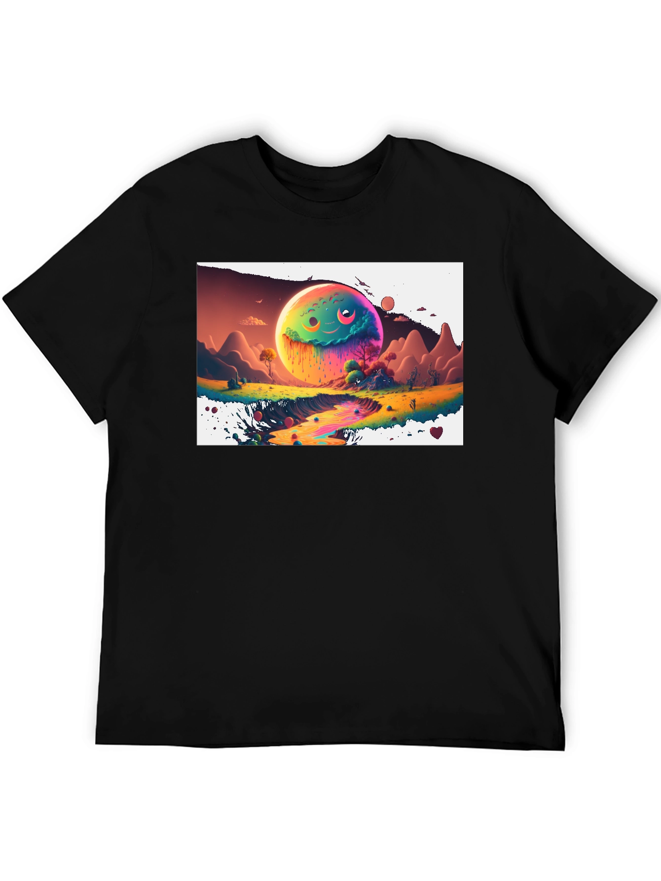 Psychedelic Planet Graphic Tee - Unique Design