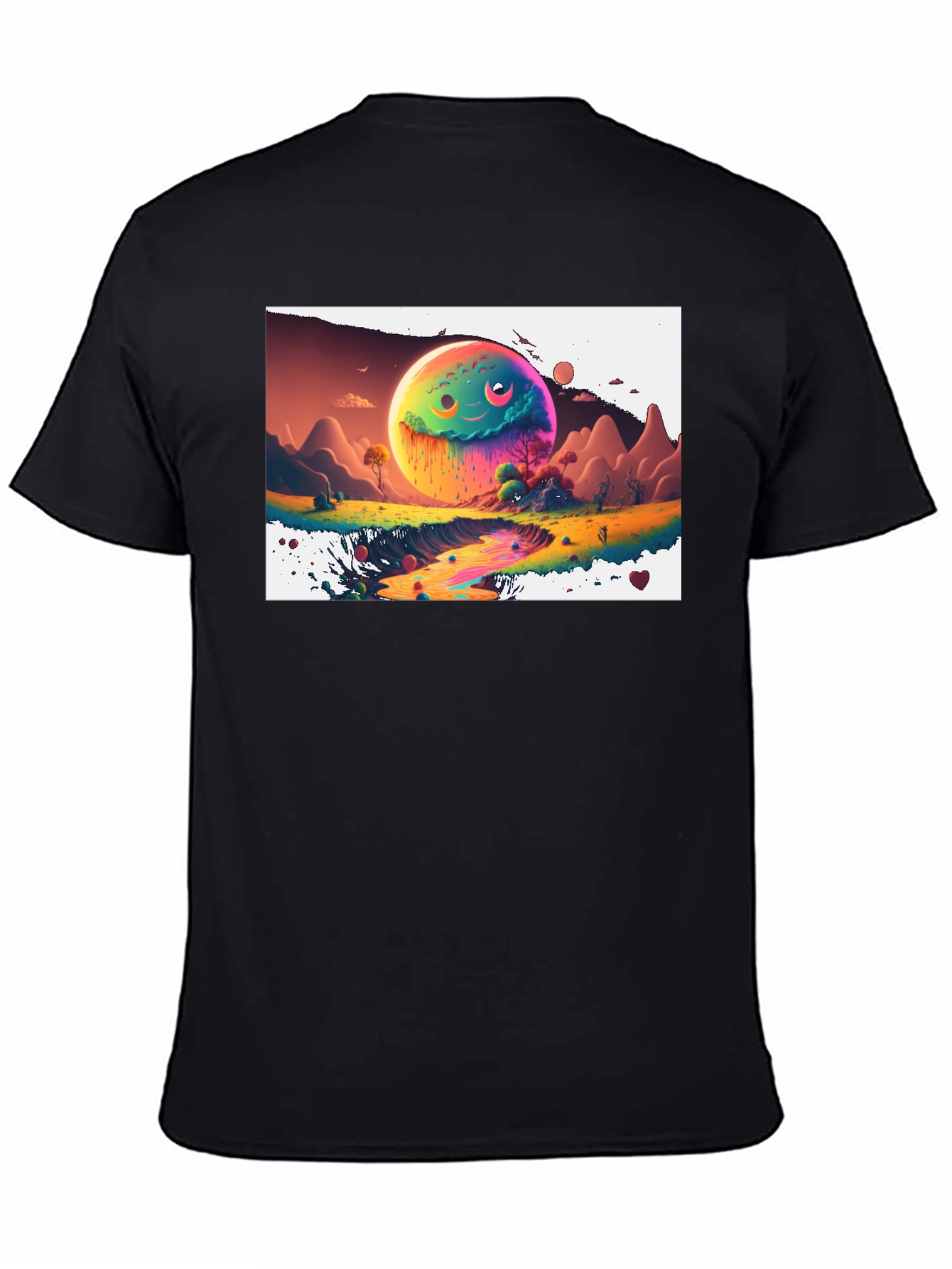 Psychedelic Planet Graphic Tee - Unique Design