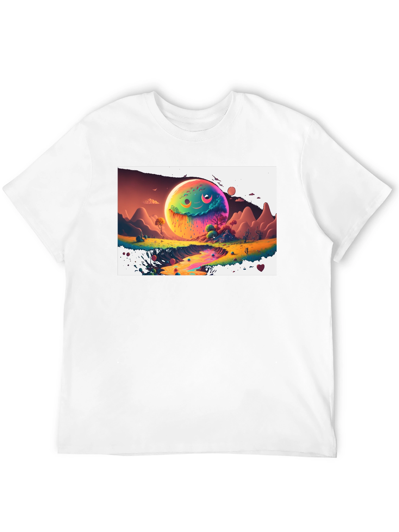 Psychedelic Planet Graphic Tee - Unique Design