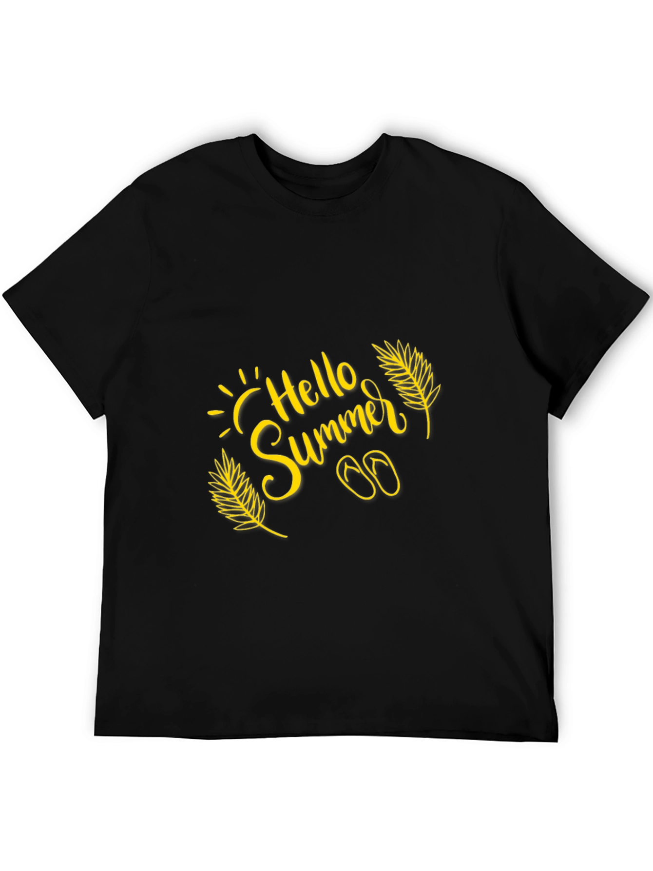 Hello Summer Black T-Shirt