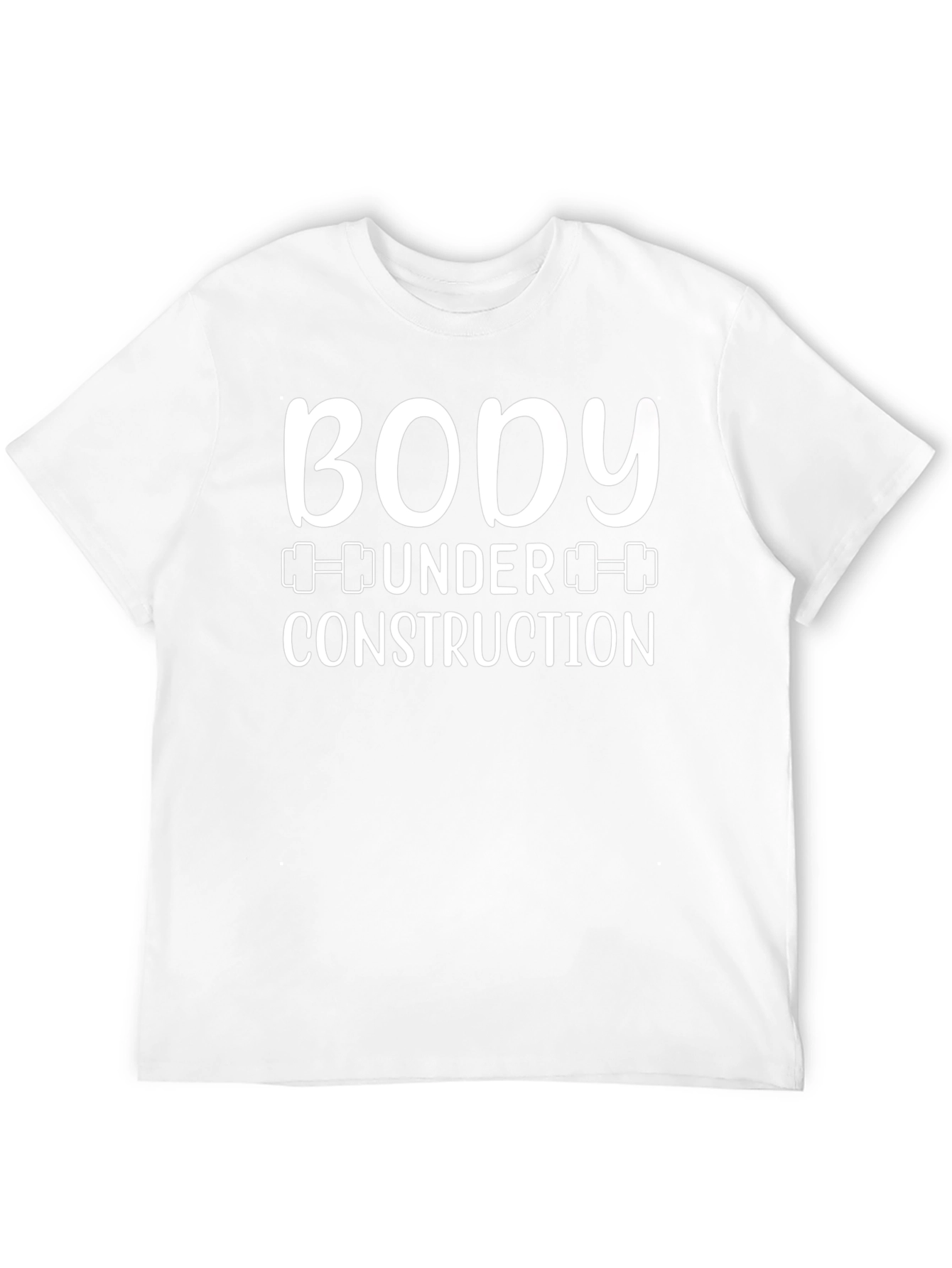 Body Under Construction Black Graphic T-Shirt