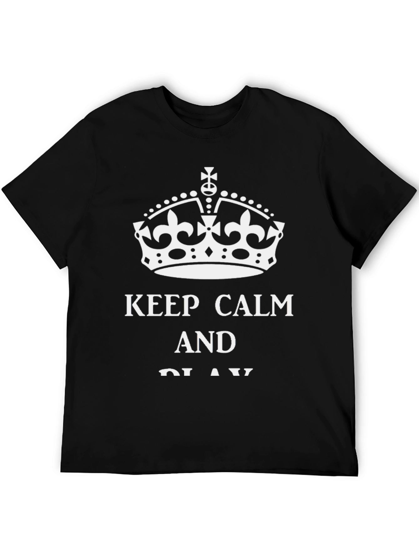 Keep Calm T-Shirt - Black Casual Tee