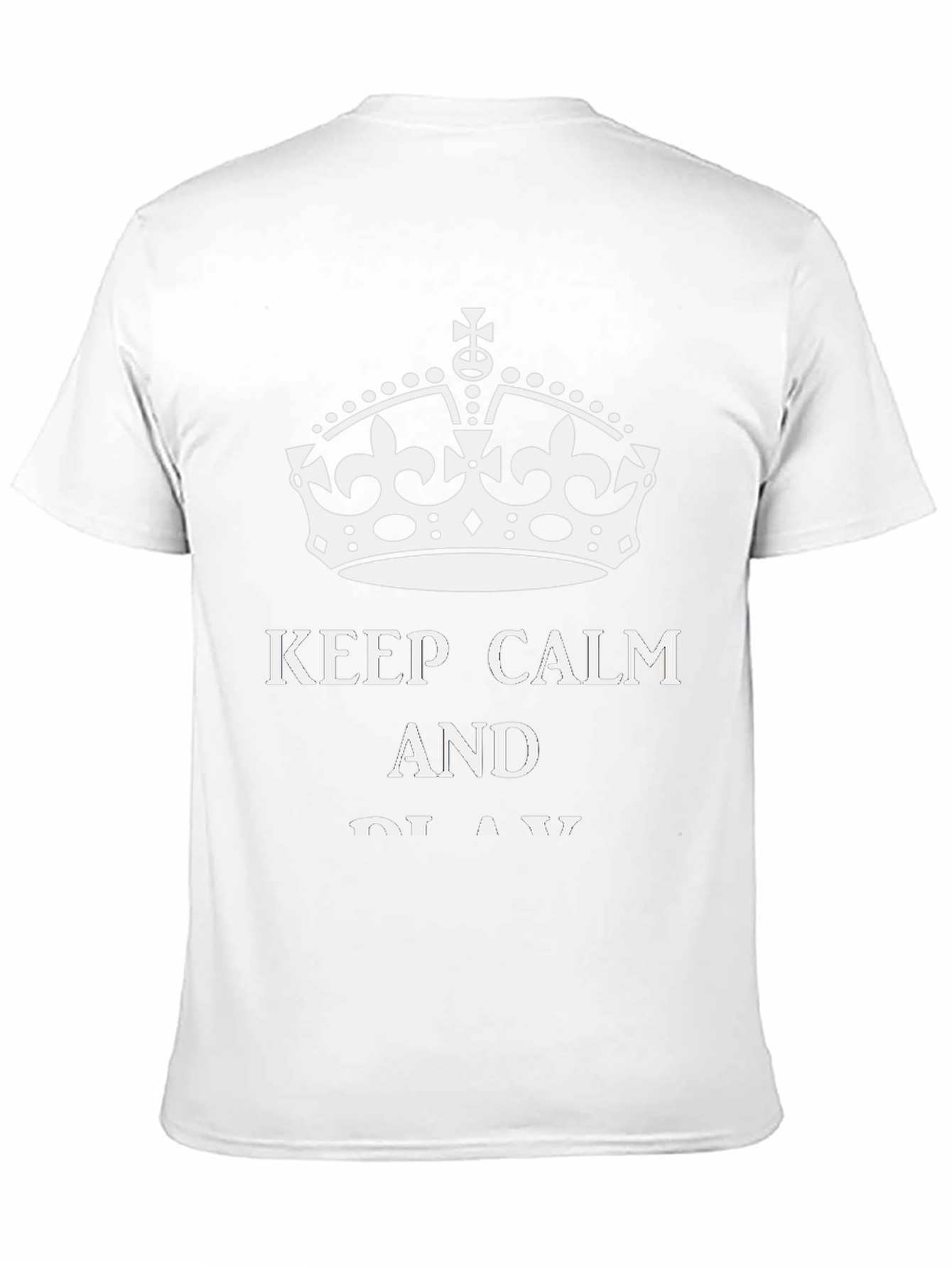 Keep Calm T-Shirt - Black Casual Tee