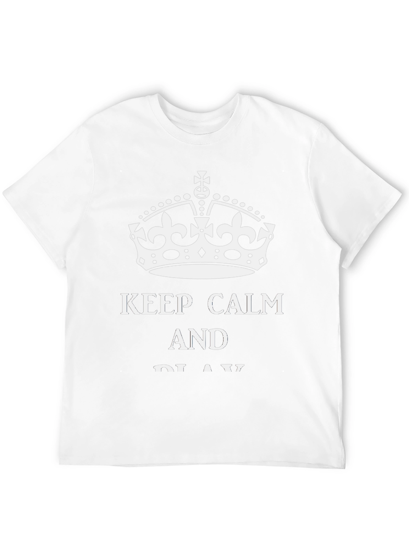 Keep Calm T-Shirt - Black Casual Tee