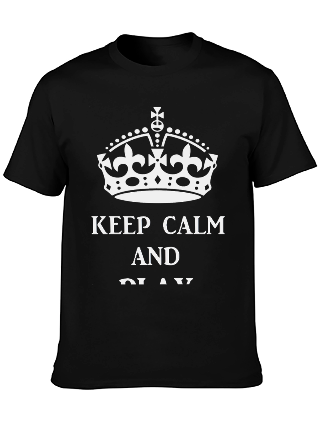 Keep Calm T-Shirt - Black Casual Tee
