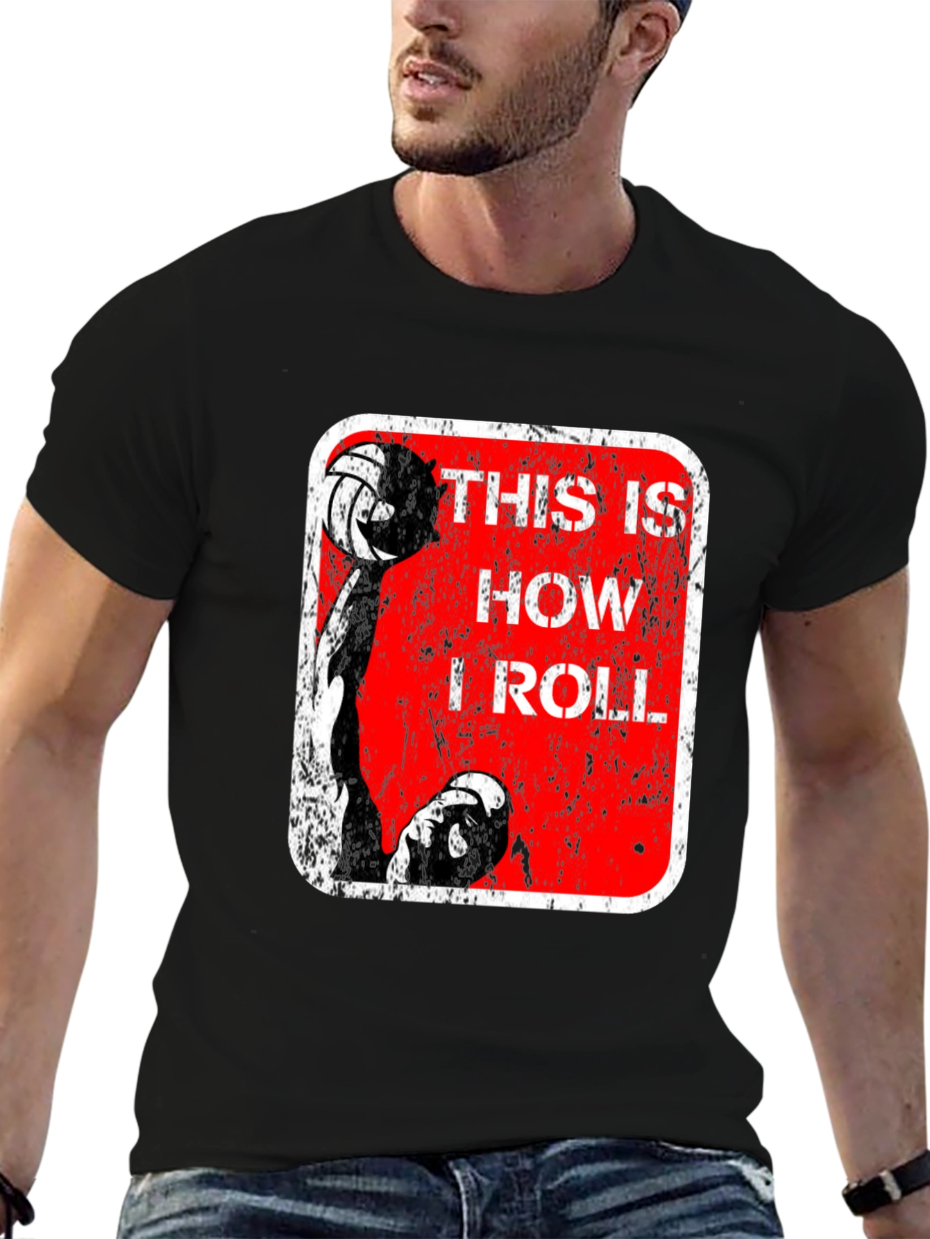 Volleyball Player This is How I Roll Graphic Tee