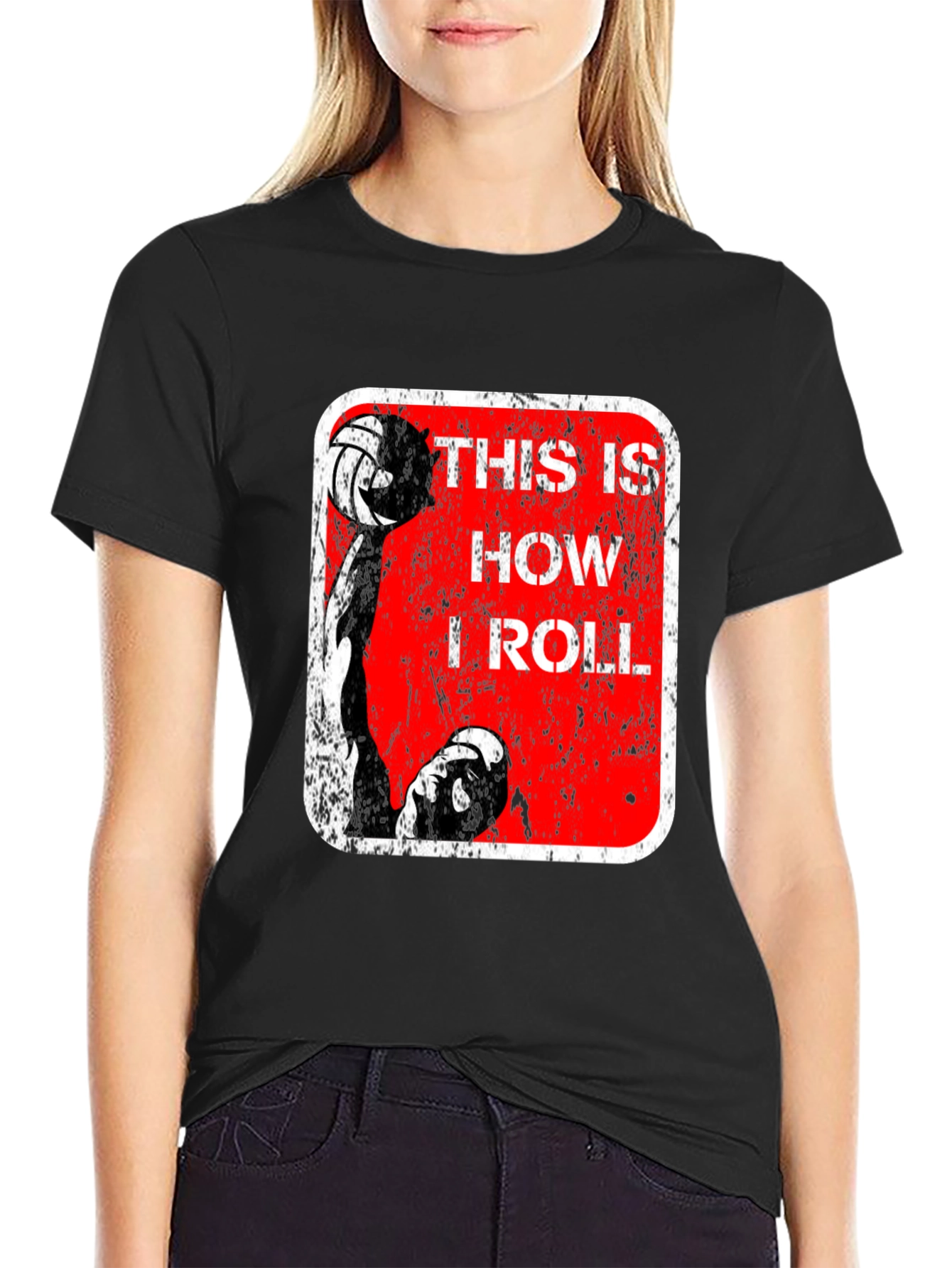 Volleyball Player This is How I Roll Graphic Tee