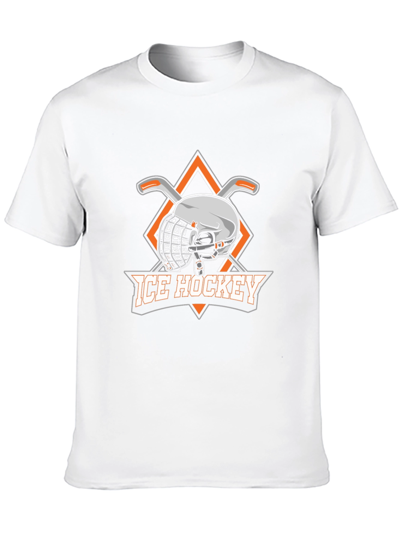 Ice Hockey Graphic T-Shirt - Black