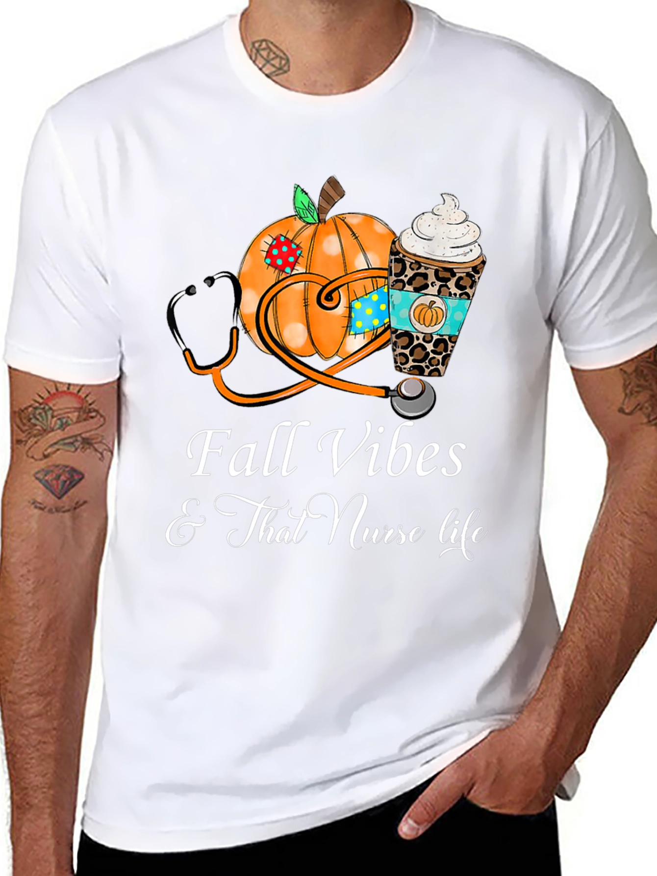 Fall Vibes Nurse Life T-Shirt