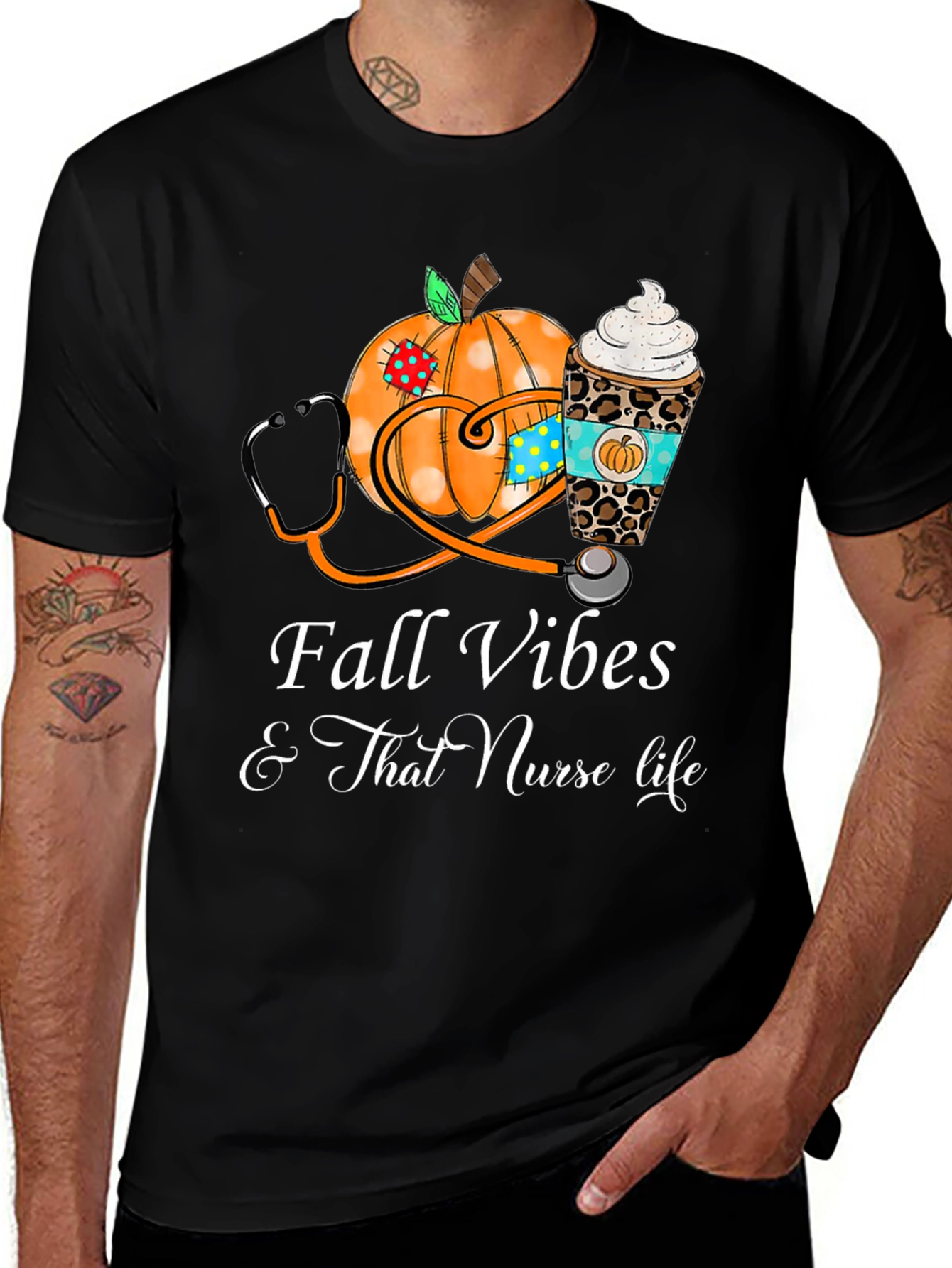 Fall Vibes Nurse Life T-Shirt