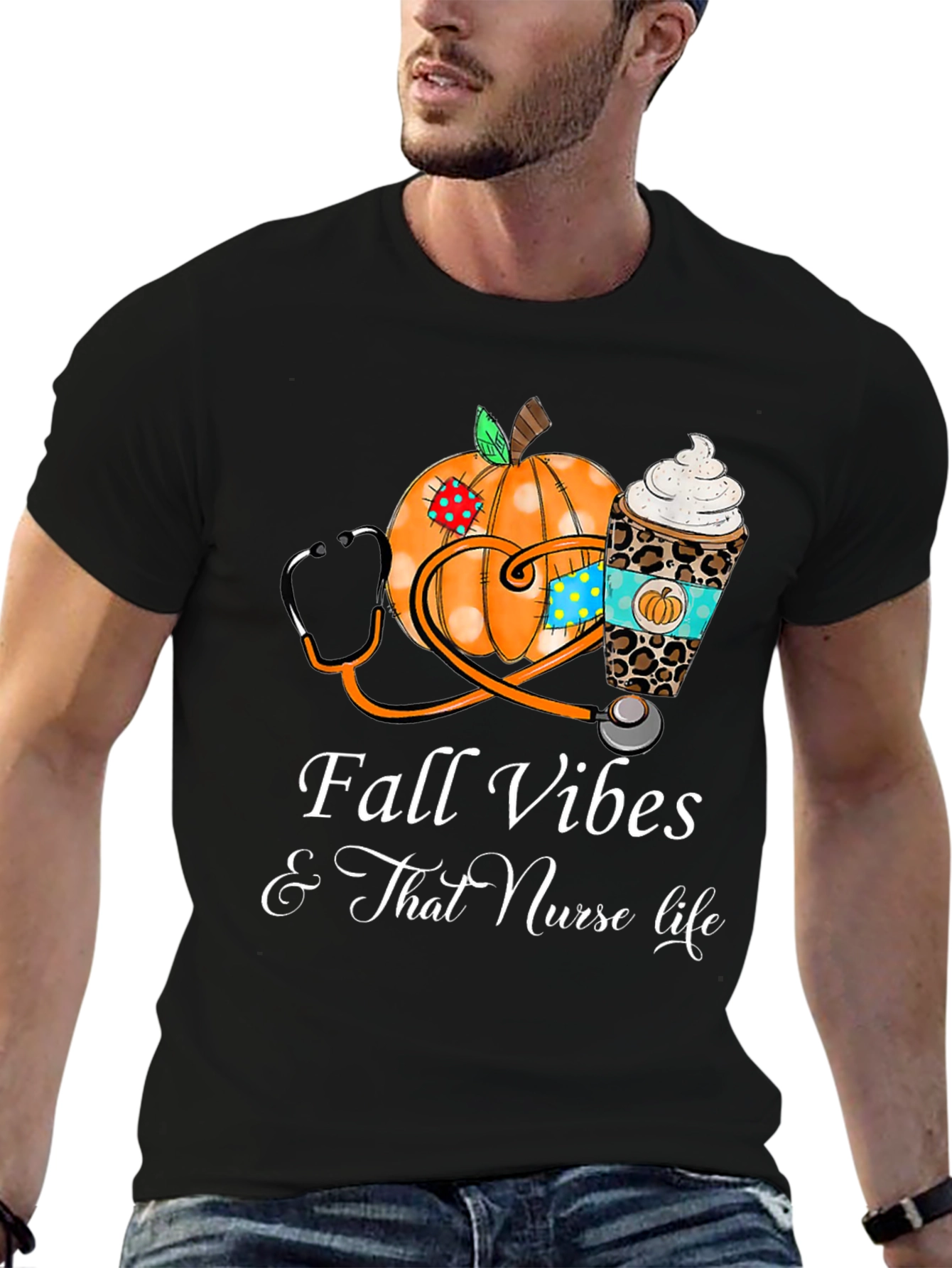 Fall Vibes Nurse Life T-Shirt