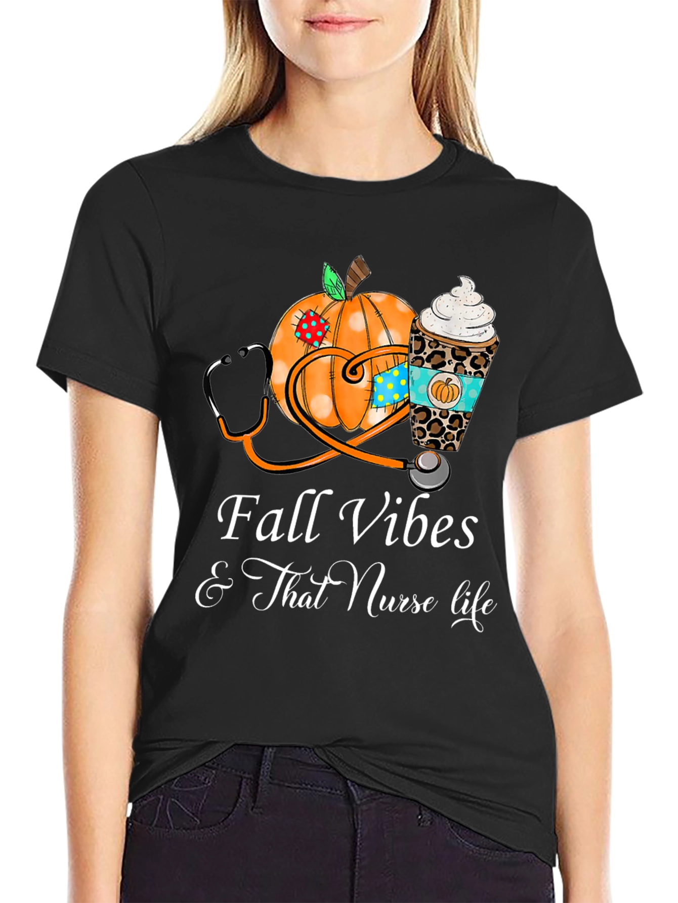 Fall Vibes Nurse Life T-Shirt