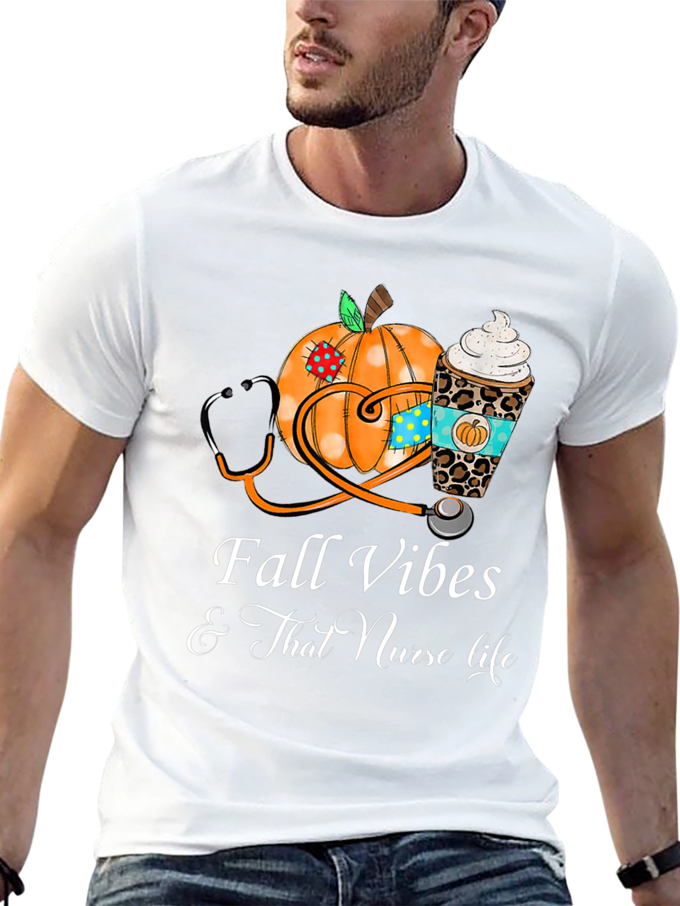 Fall Vibes Nurse Life T-Shirt