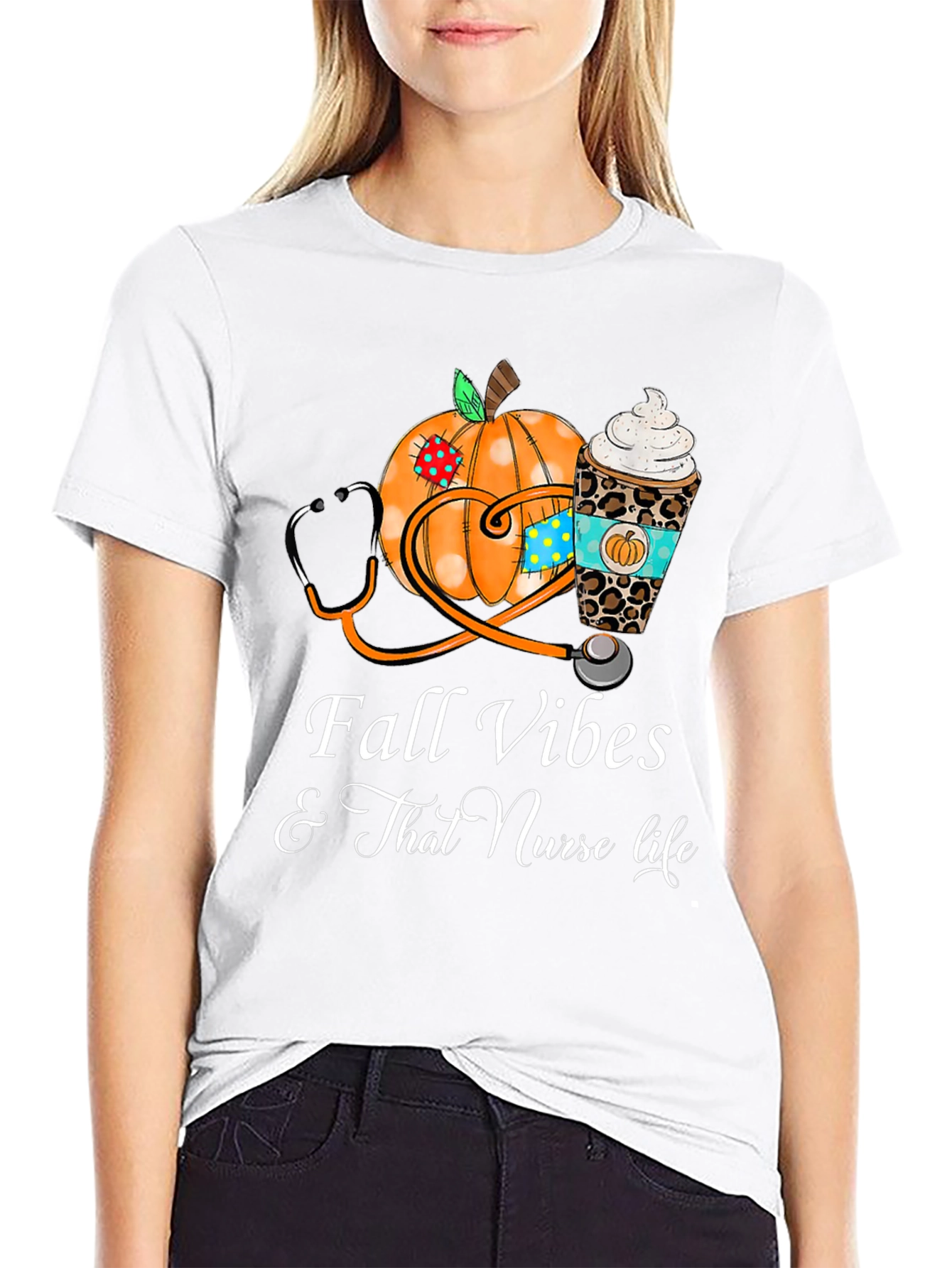 Fall Vibes Nurse Life T-Shirt