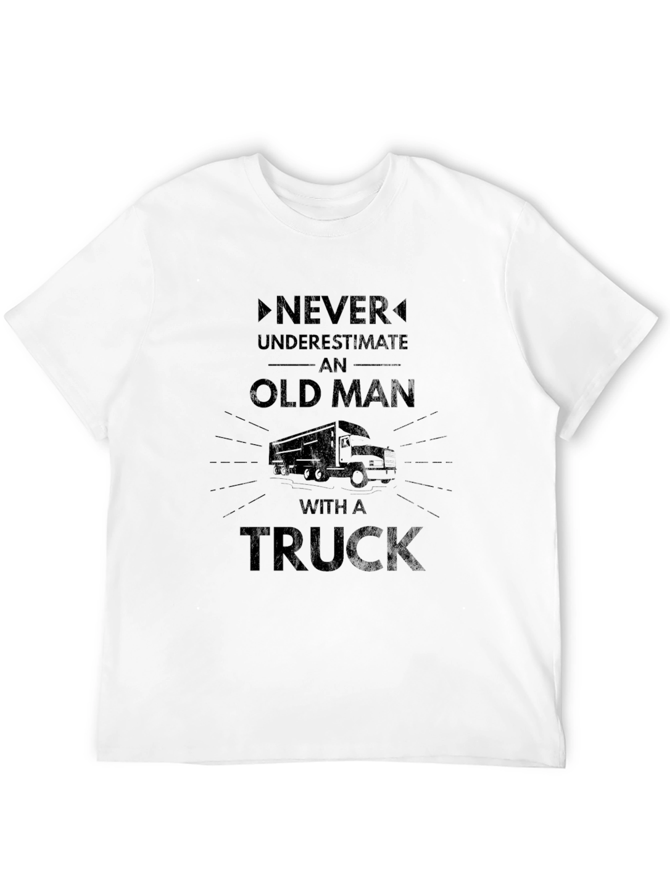 Old Man Truck Graphic Tee - Black